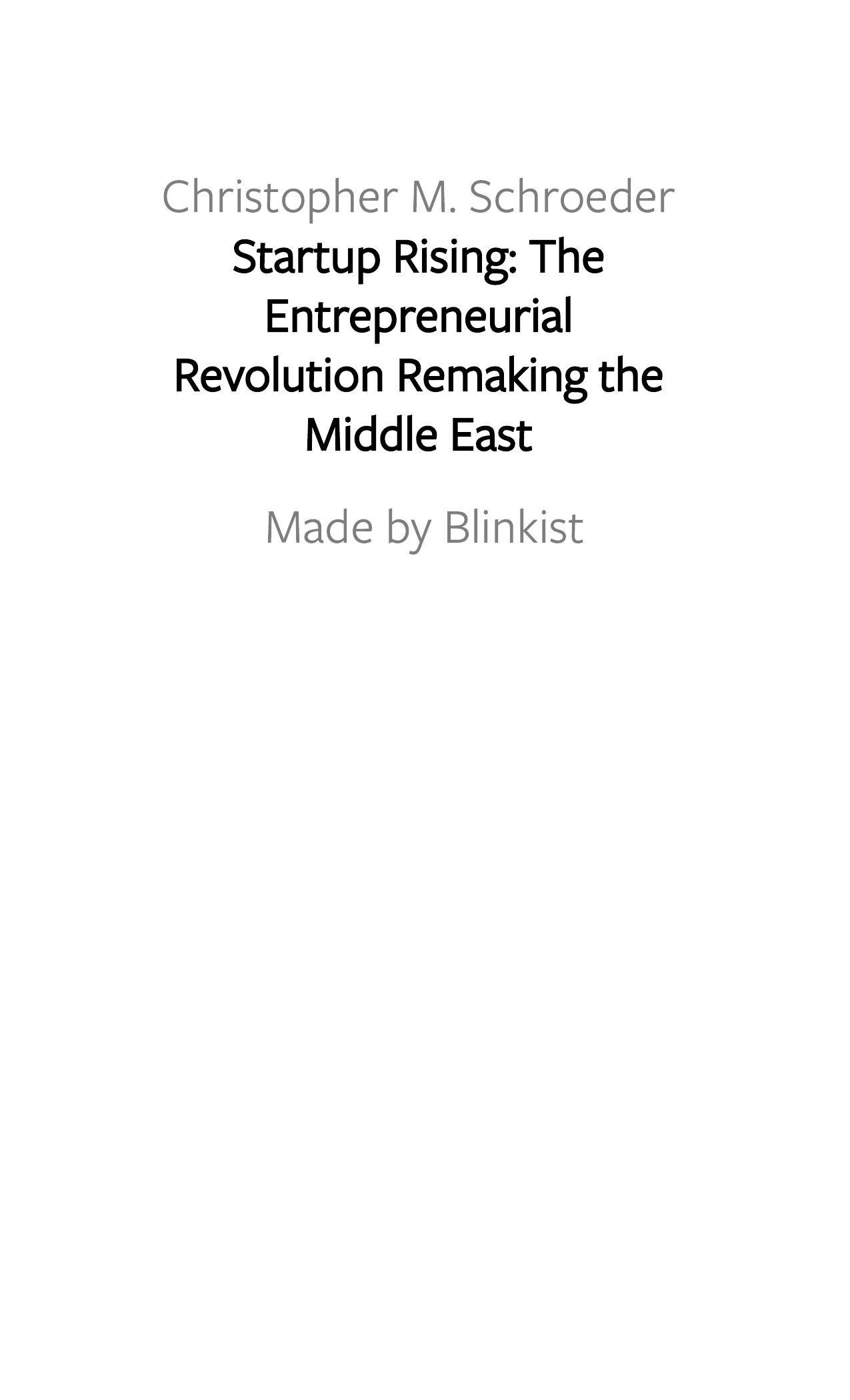 Startup Rising by Blinkist