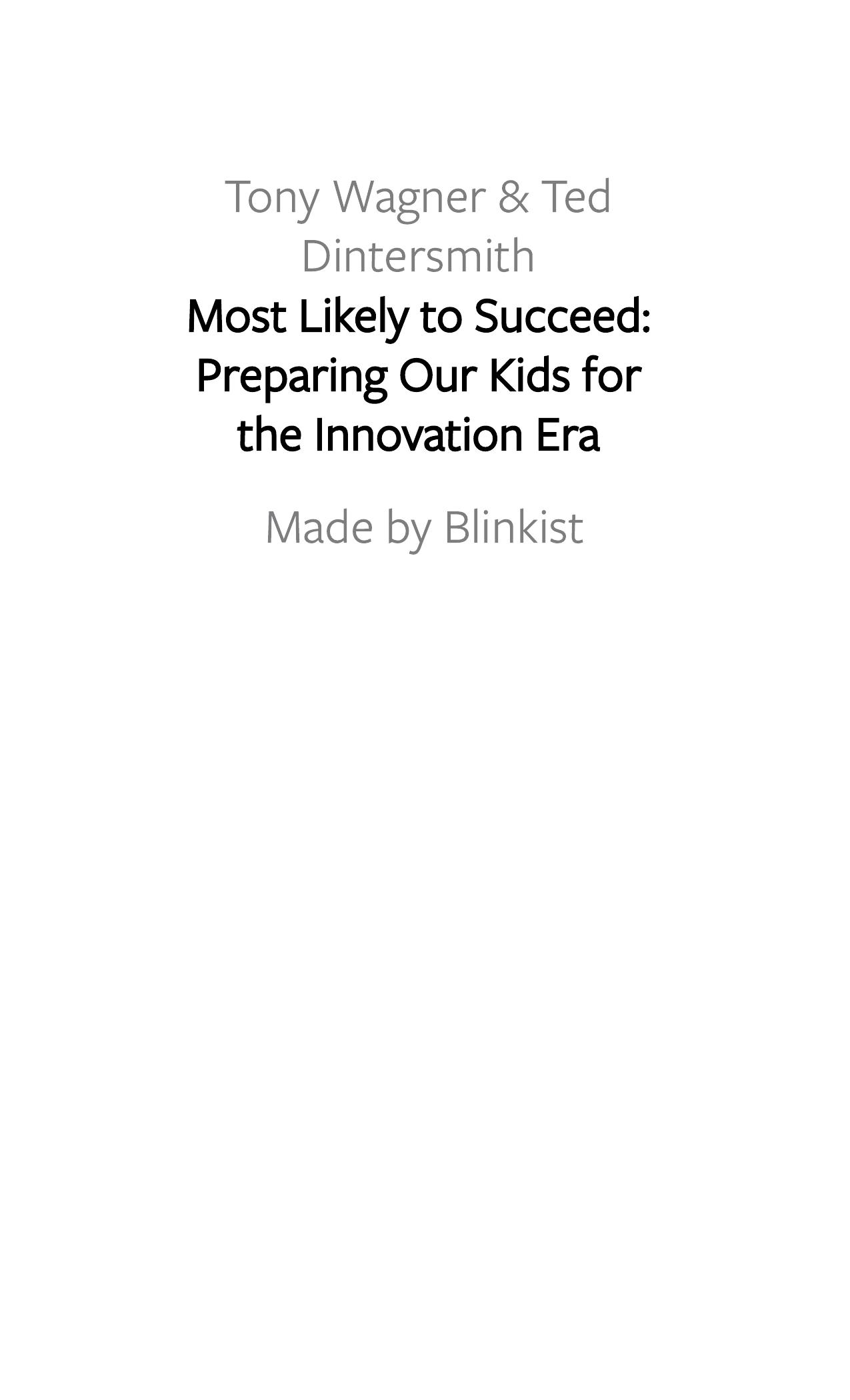 Most Likely to Succeed by Blinkist
