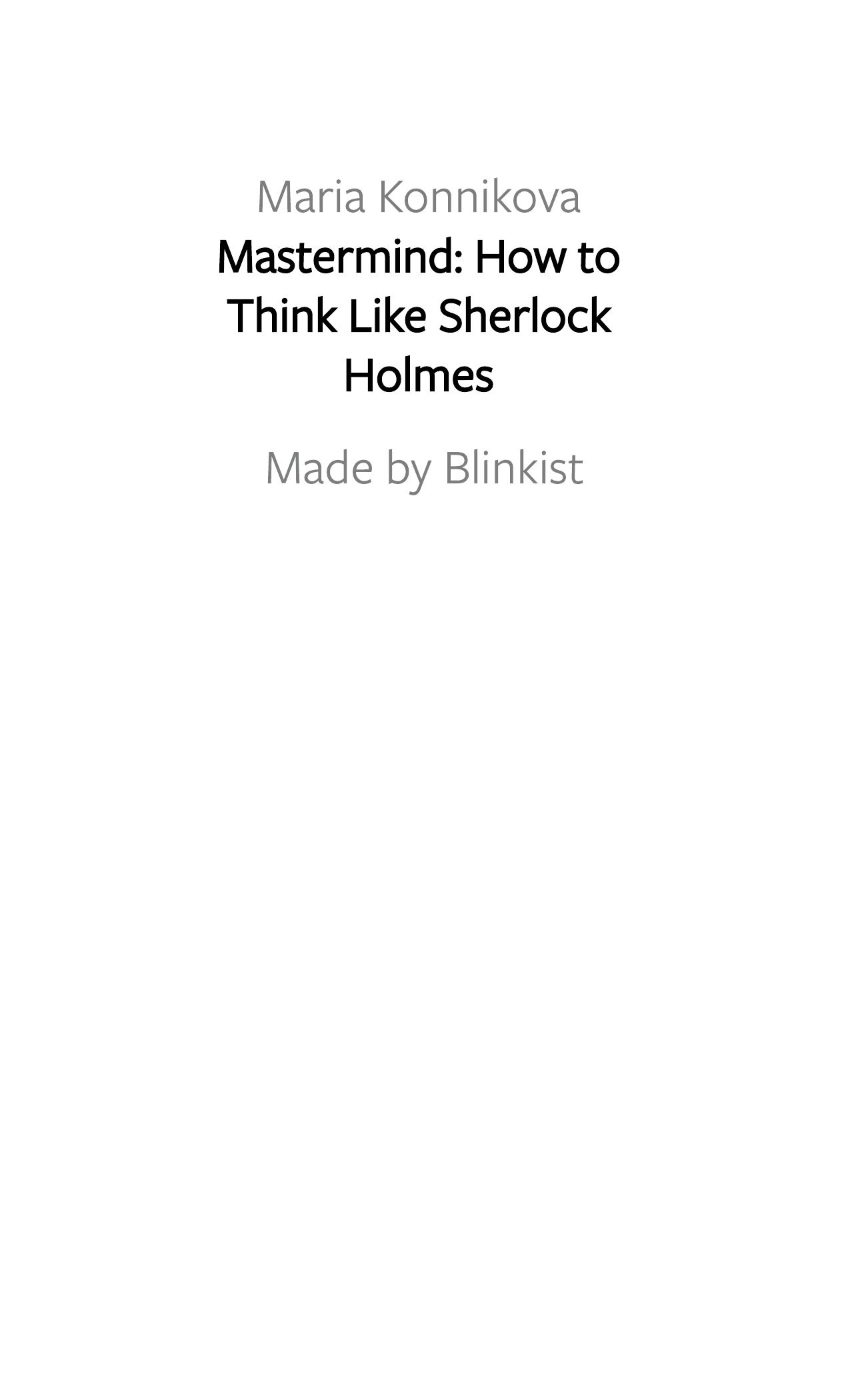 Mastermind by Blinkist