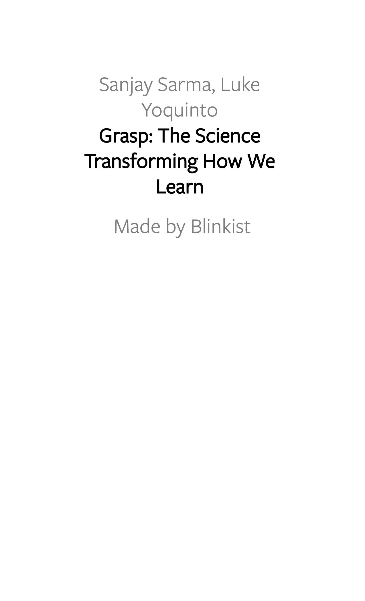 Grasp by Blinkist