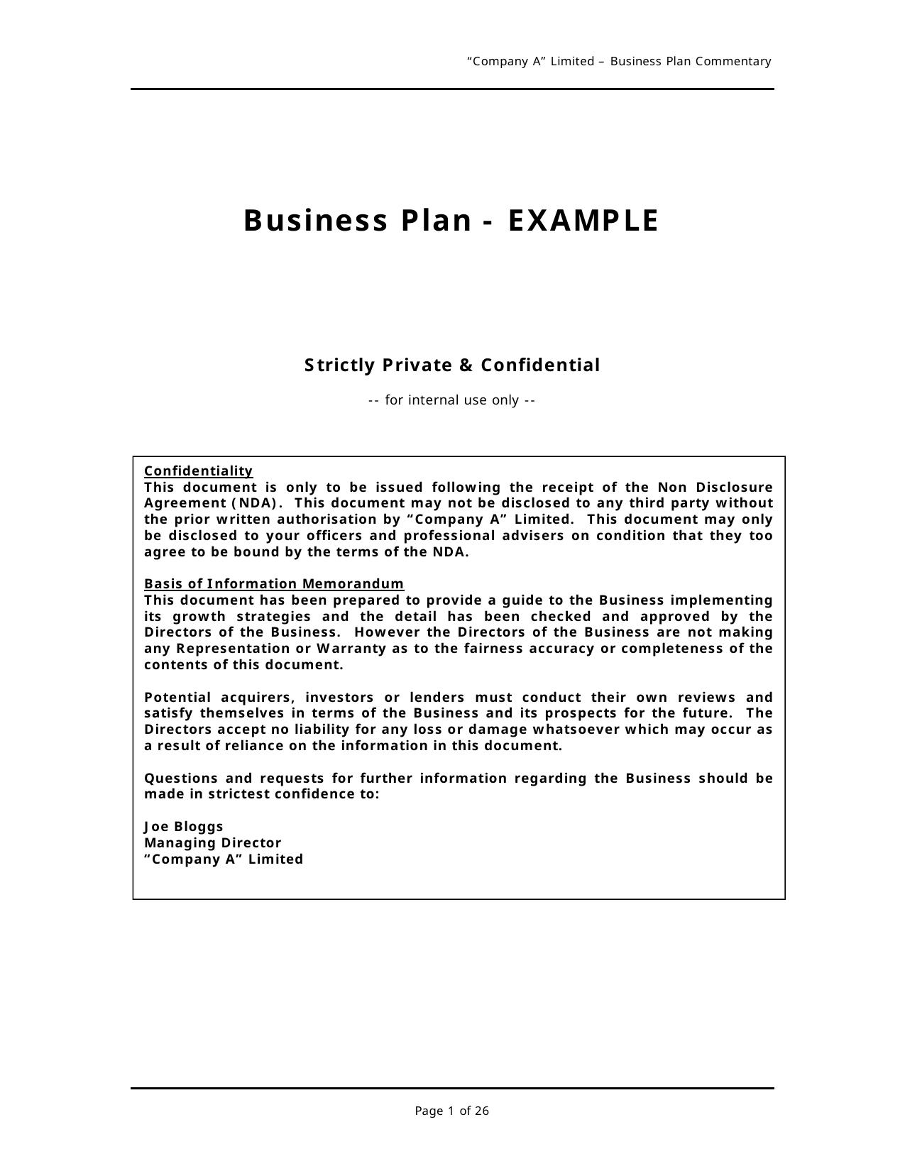 104915100-Business-Plan-Template-Professional-Business-Plan