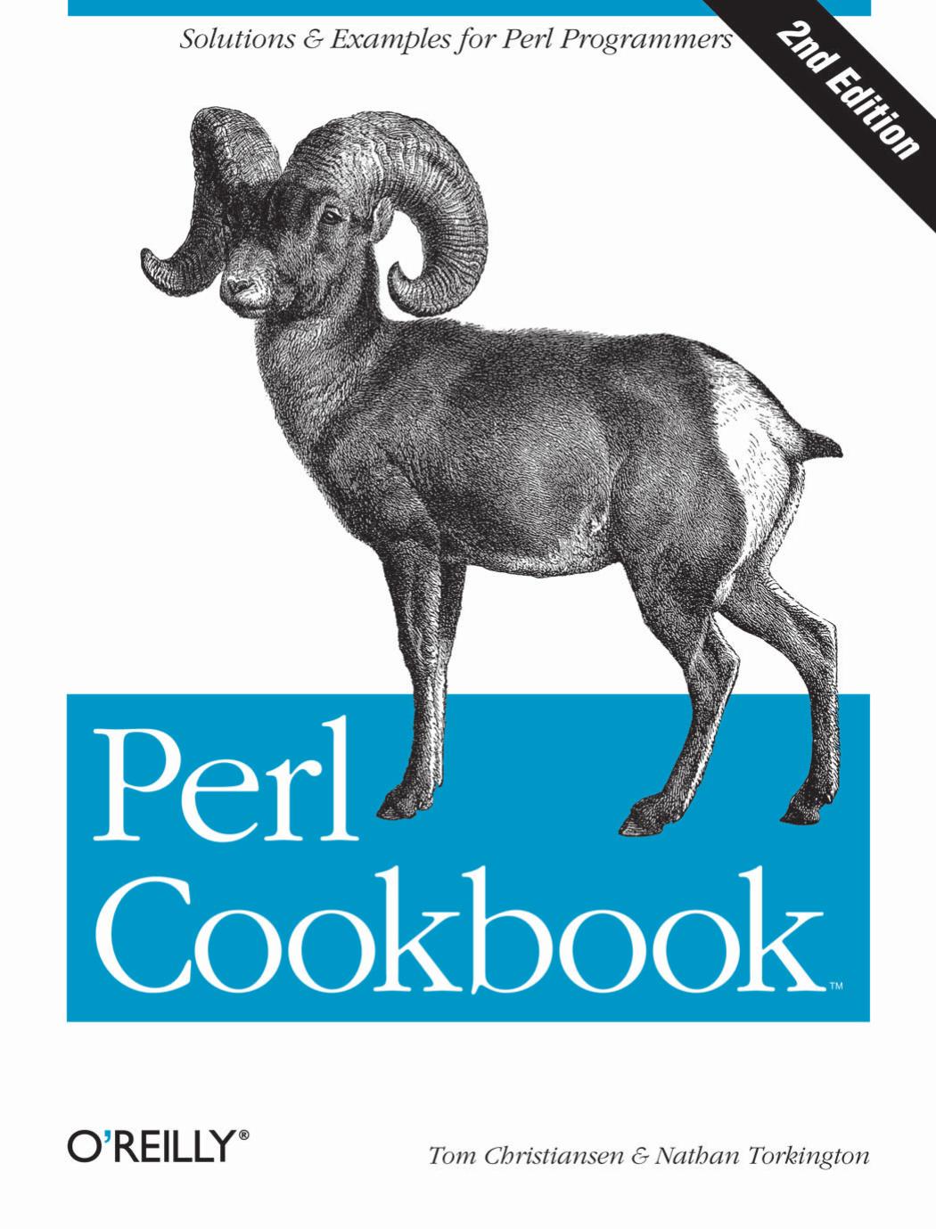 Perl Cookbook, 2nd Edition
