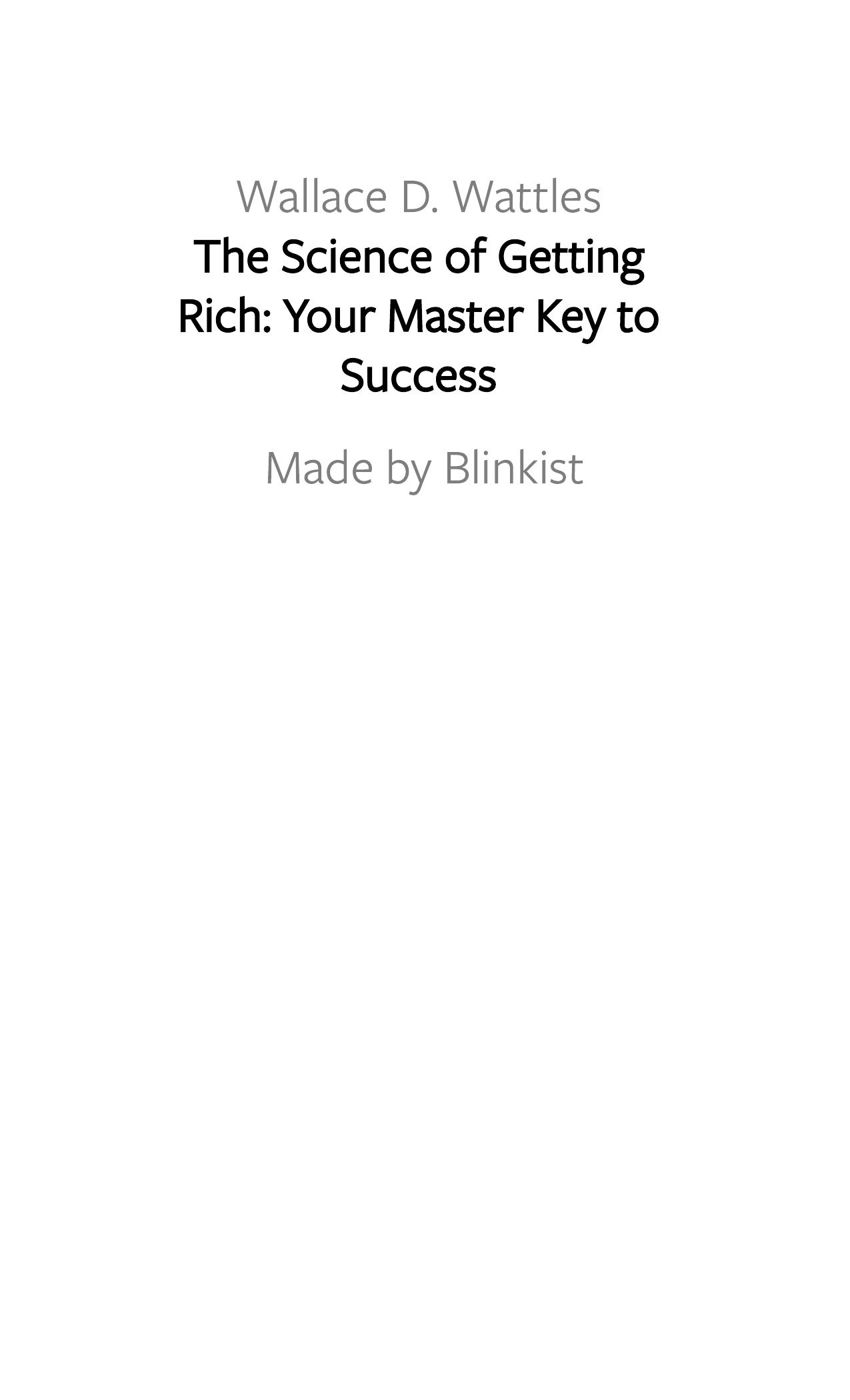The Science of Getting Rich by Blinkist