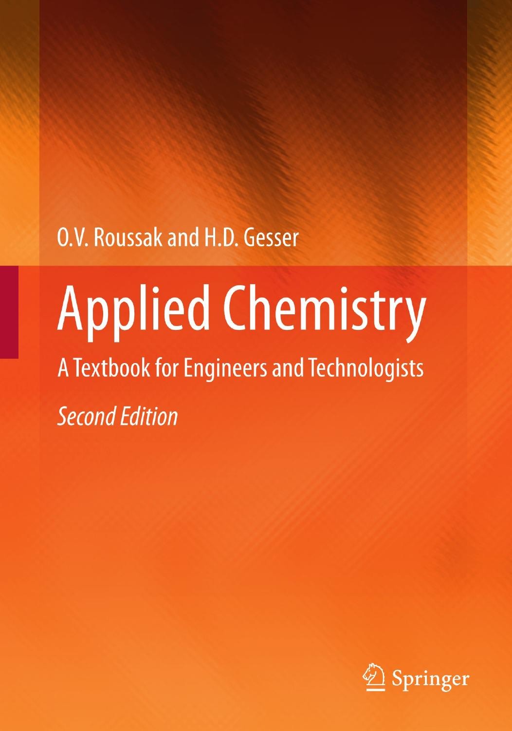 Applied Chemistry: A Textbook for Engineers and Technologists