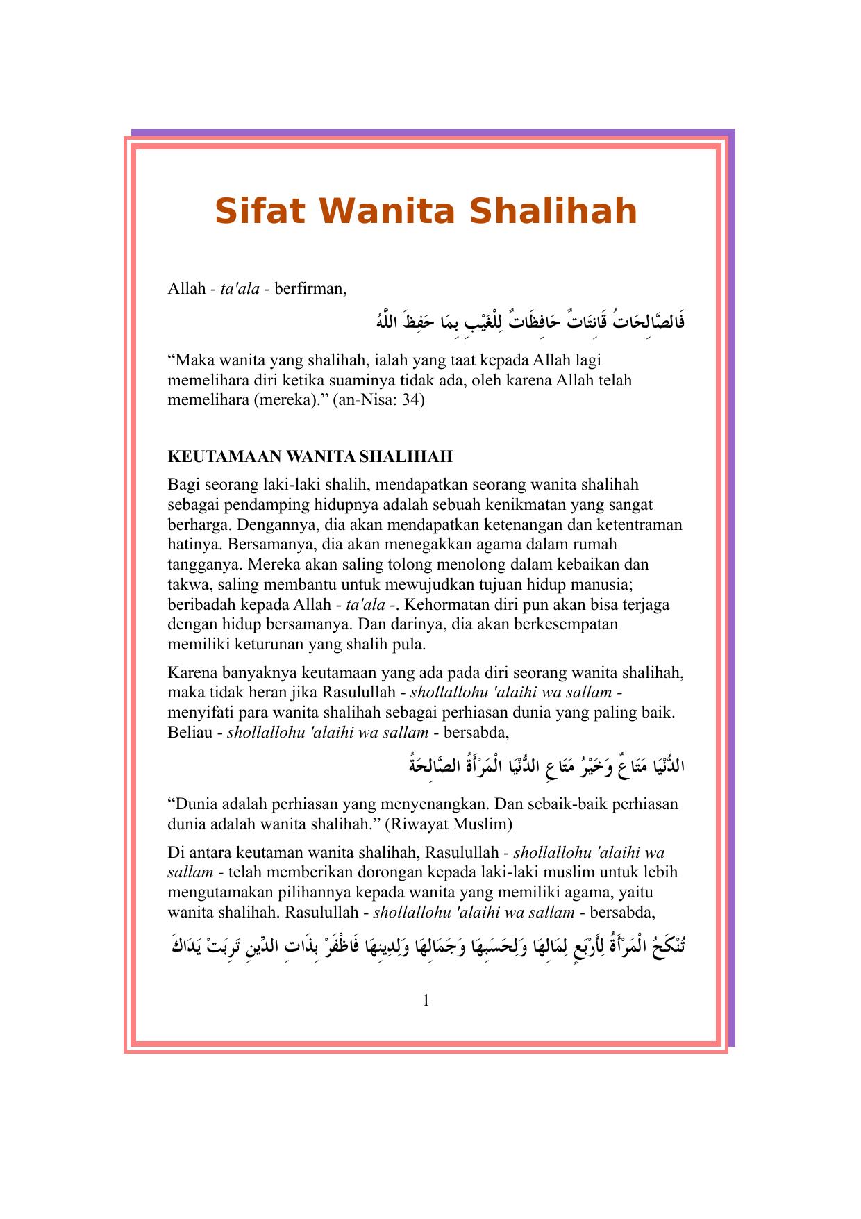 wanita-sholihah