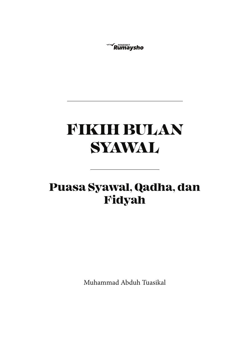 Buku Fikih Bulan Syawal 148 x 210 mm (1)