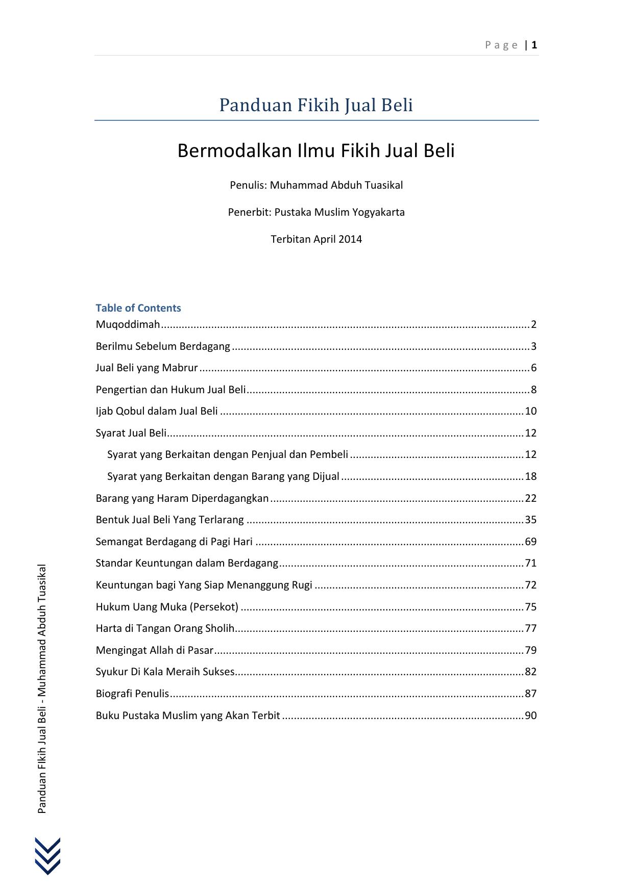 Microsoft Word - 00 Draft Buku - Panduan Fikih Jual Beli.docx