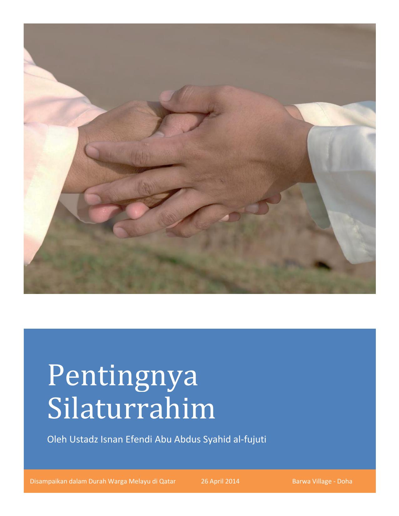 Pentingnya Silaturrahim