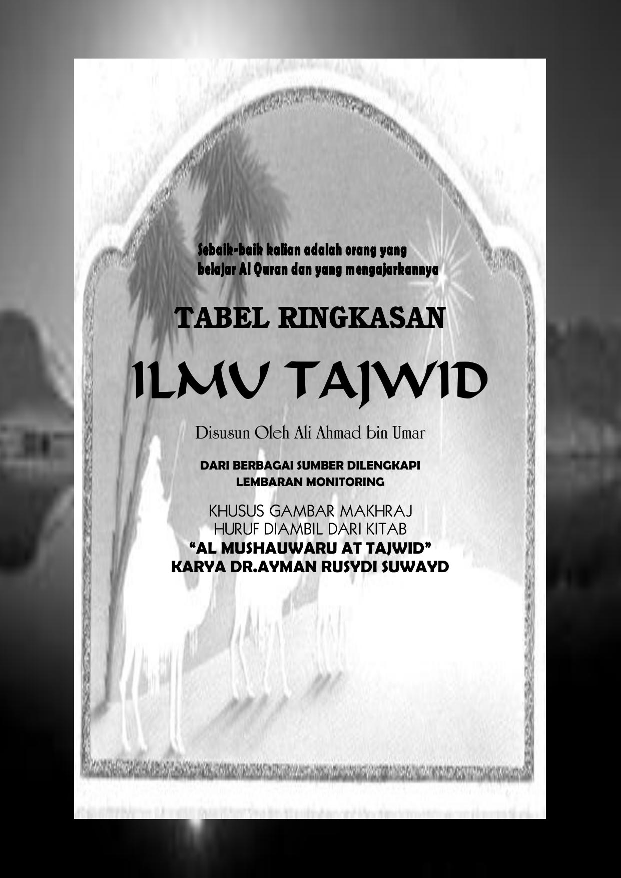 PDD BUKU TABEL RINGKASAN TAJWID