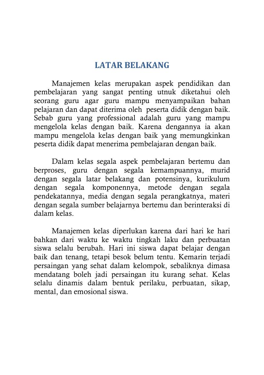 MAT SEMINAR MANAJEMEN KELAS