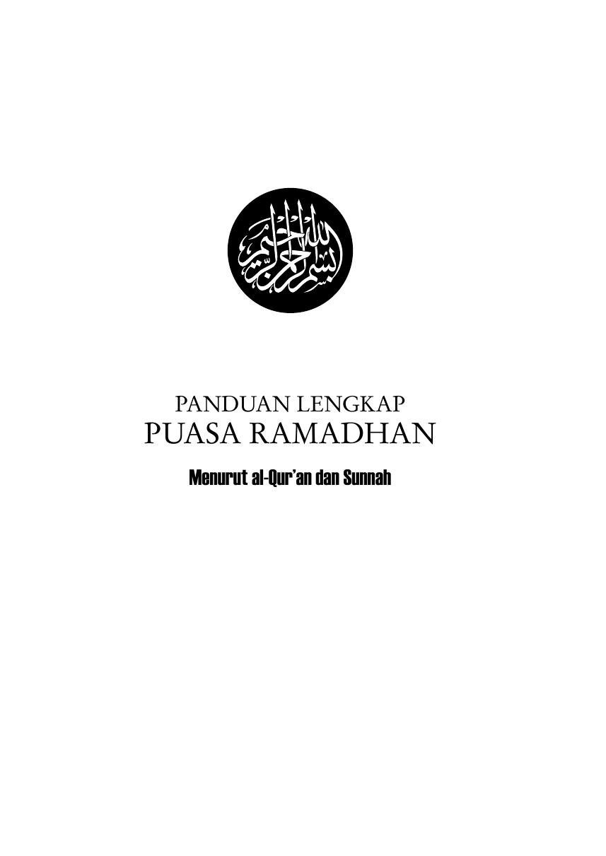 Panduan Lengkap Puasa Ramadhan