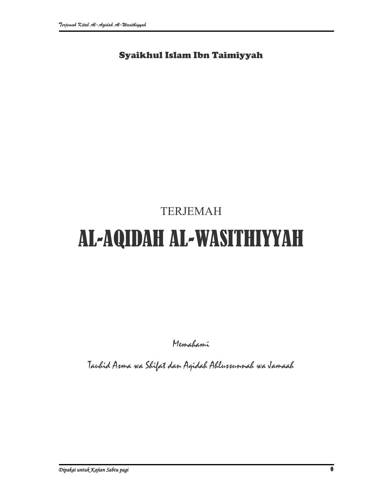 Microsoft Word - Terjemahan Aqidah Wasithiyah - Copy.docx