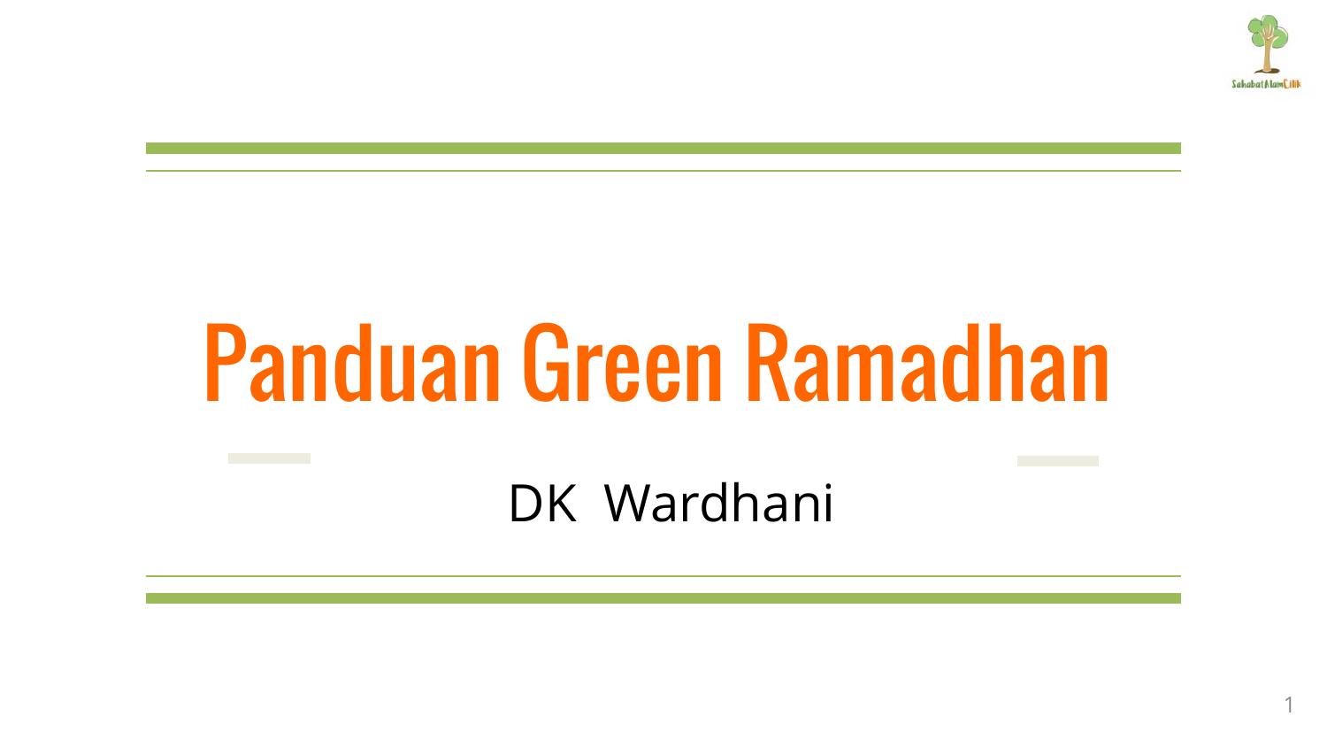 Ramadhan Zero Waste Family Market Day