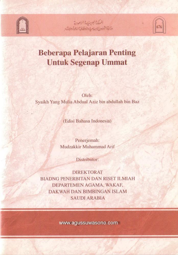 beberapa pelajaran penting