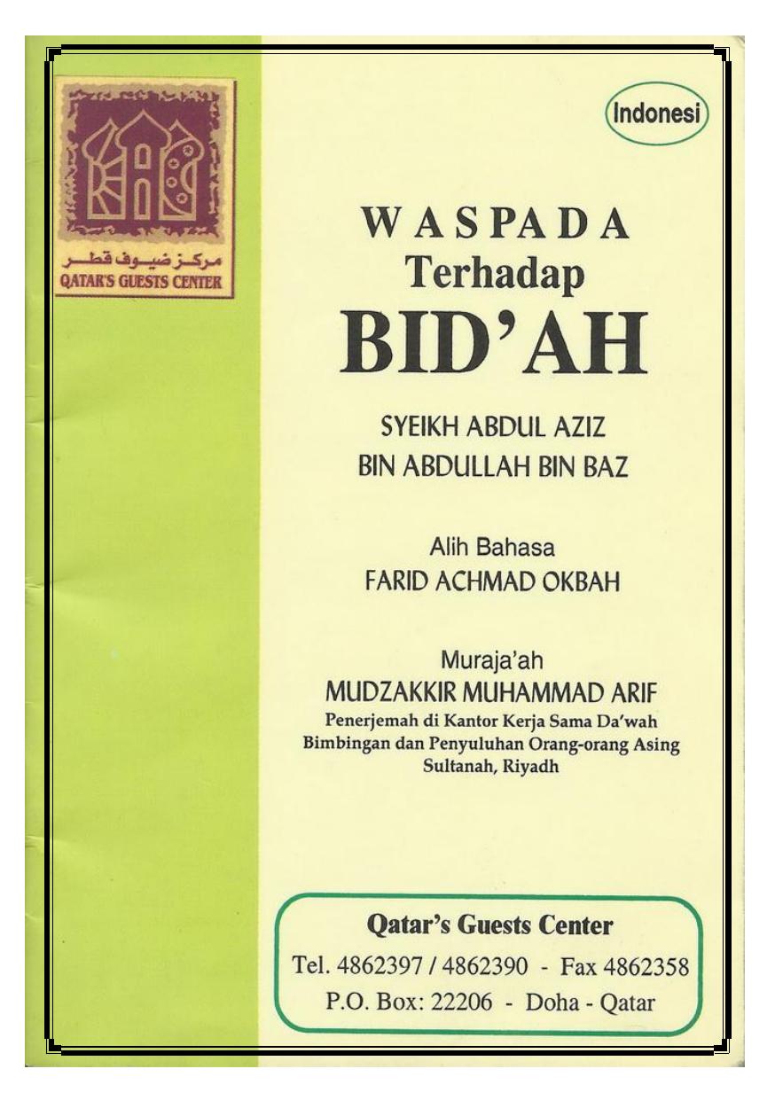 WASPADA TERHADAP BID'AH