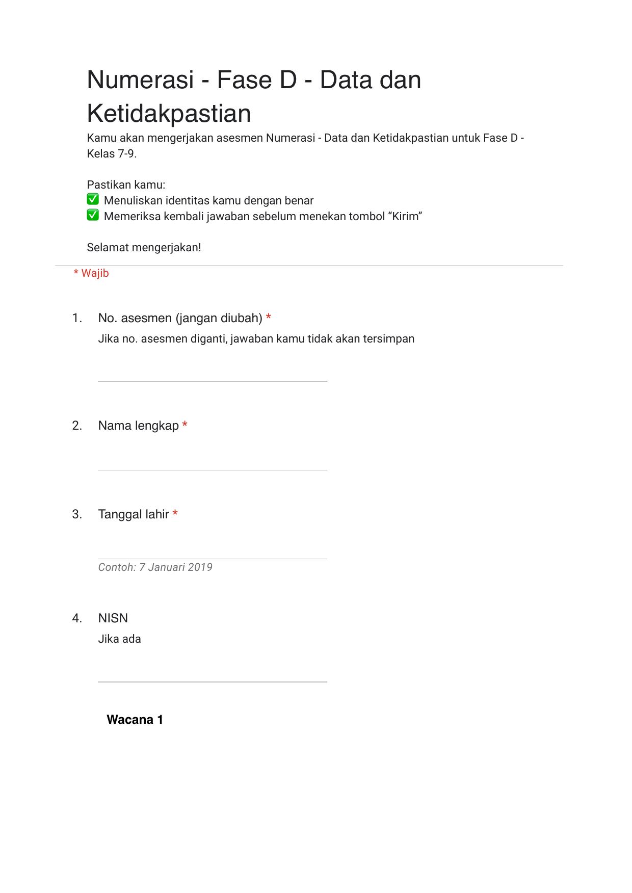 Numerasi-Fase D (Kelas 7