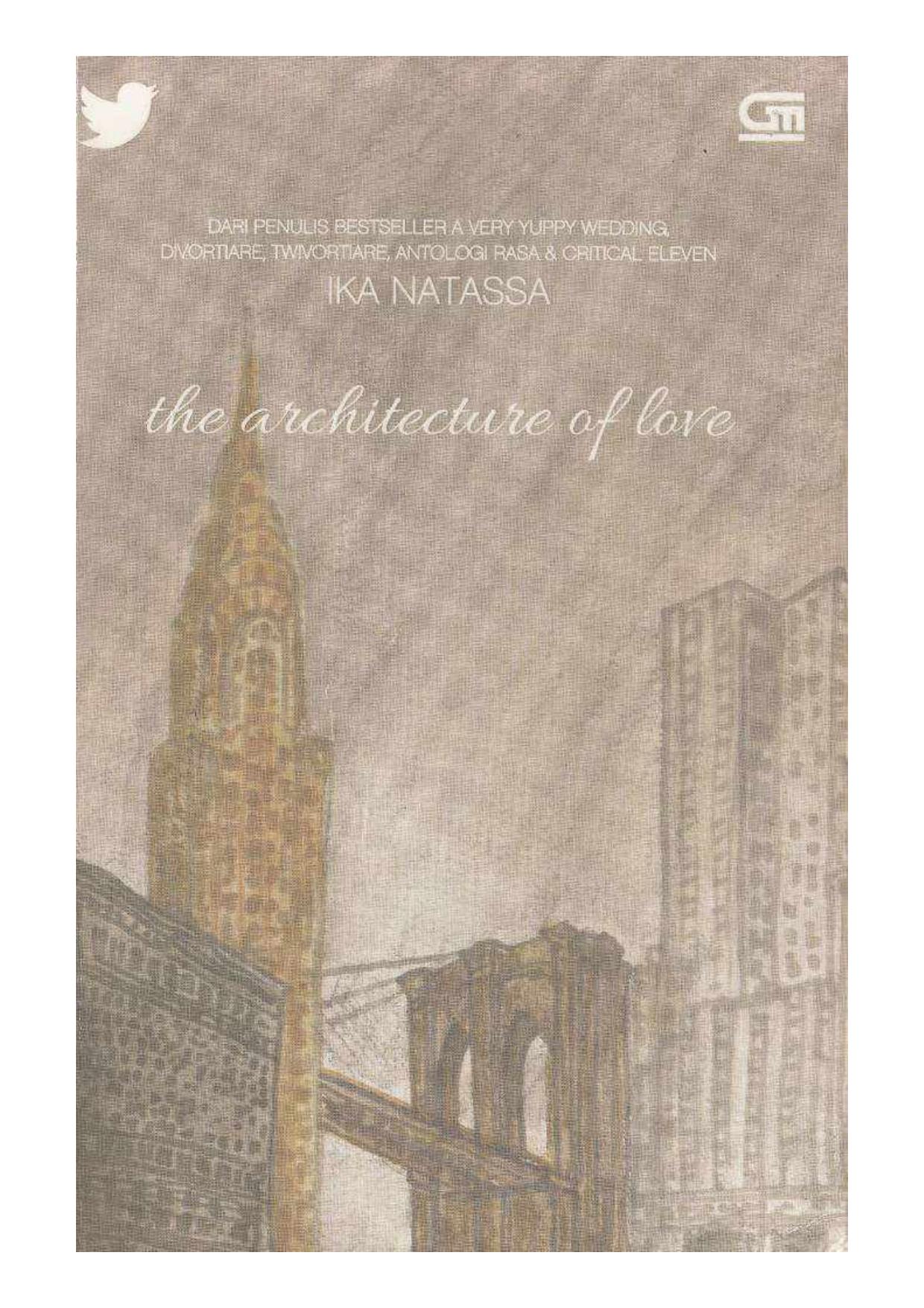 Salinan 1221 The Architecture Of Love By Ika Natassa Book BEST SELLER (Bahasa Indonesia)