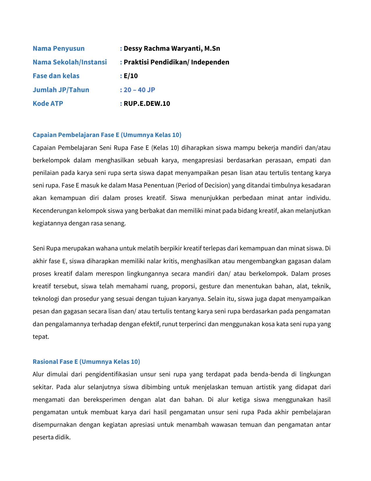 FINAL ATP RUP Dessy Rachma Waryanti 10 E
