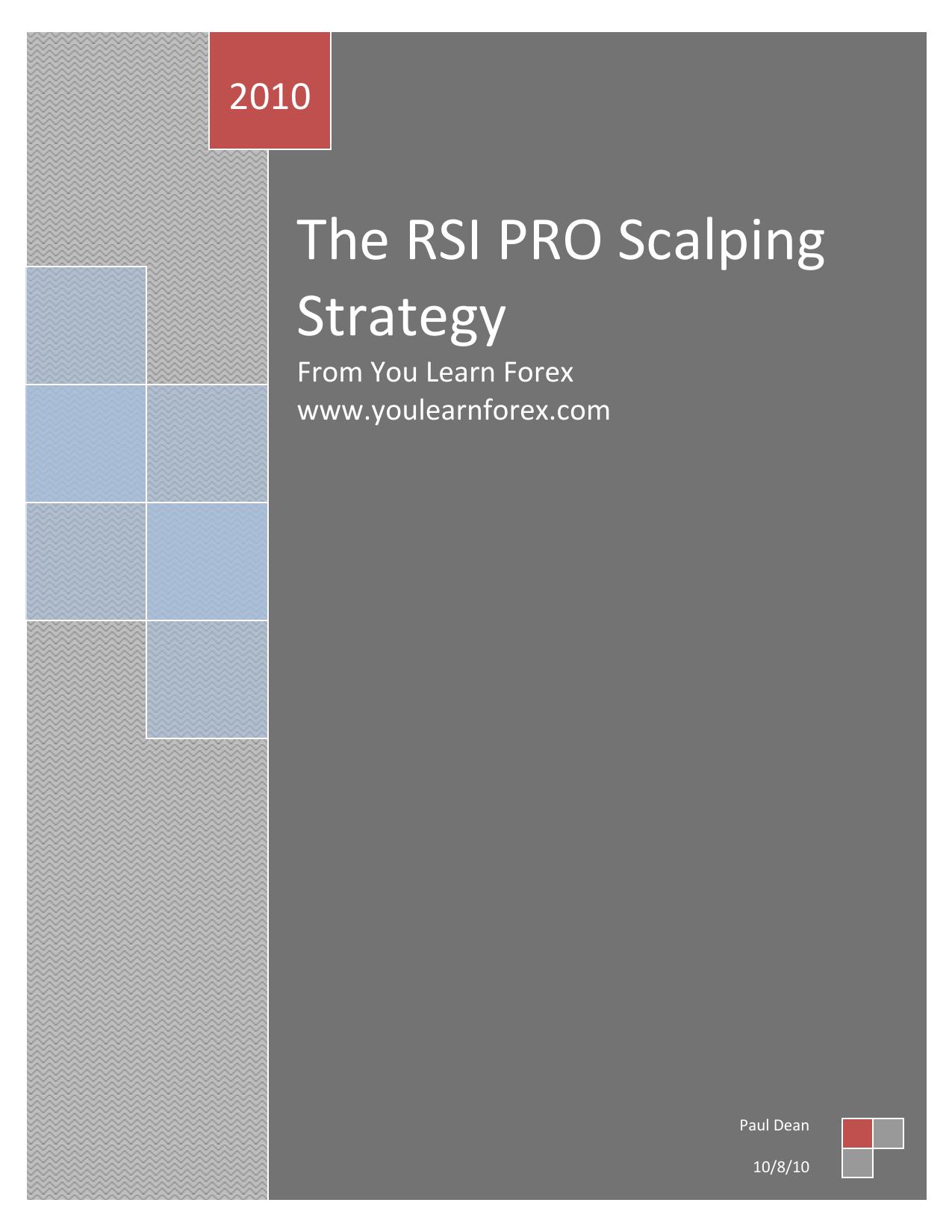 The RSI PRO Scalping Strategy