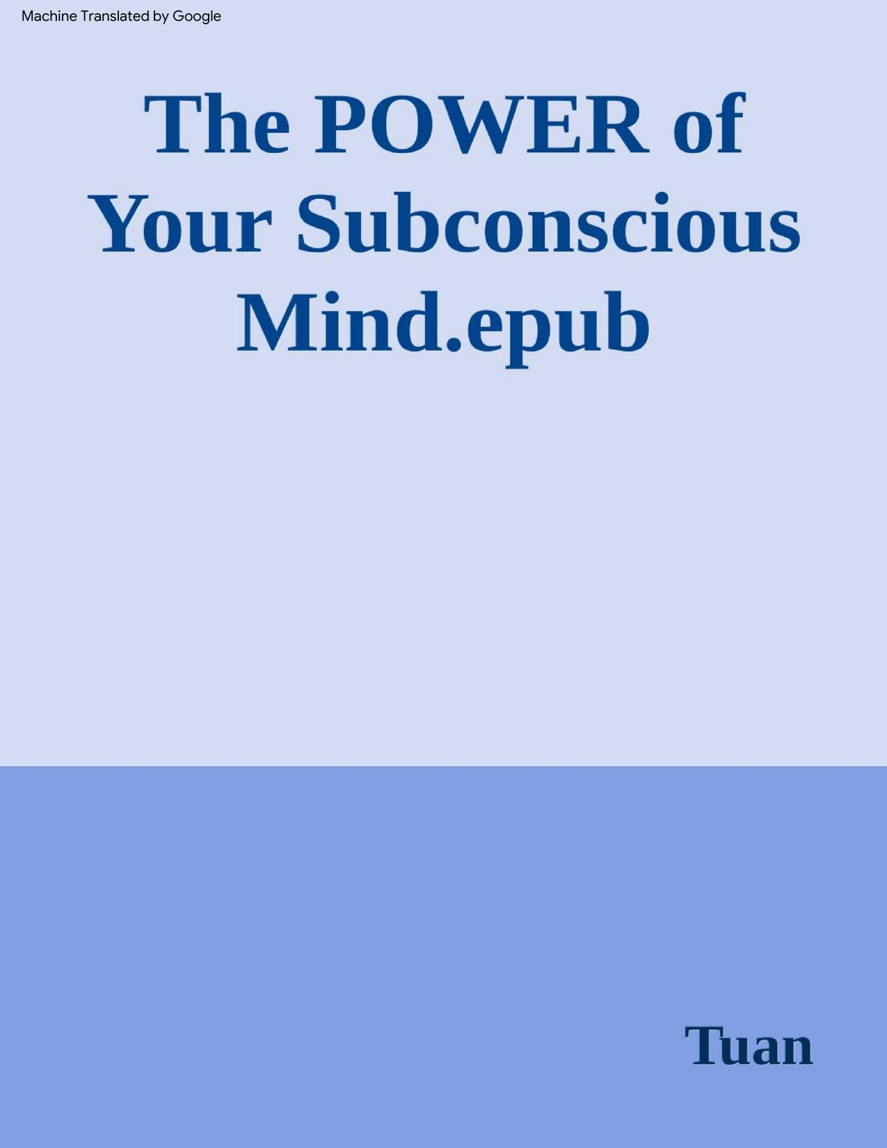 Salinan The POWER of Your Subconscious Mind