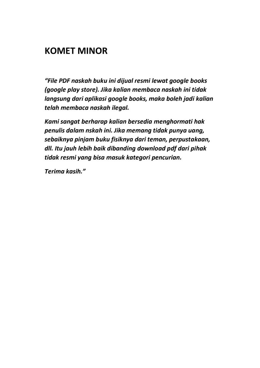 { Candys} Komet Minor (unedited version)