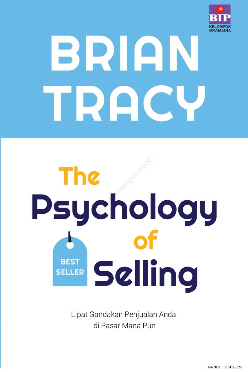 Psychology Of Selling