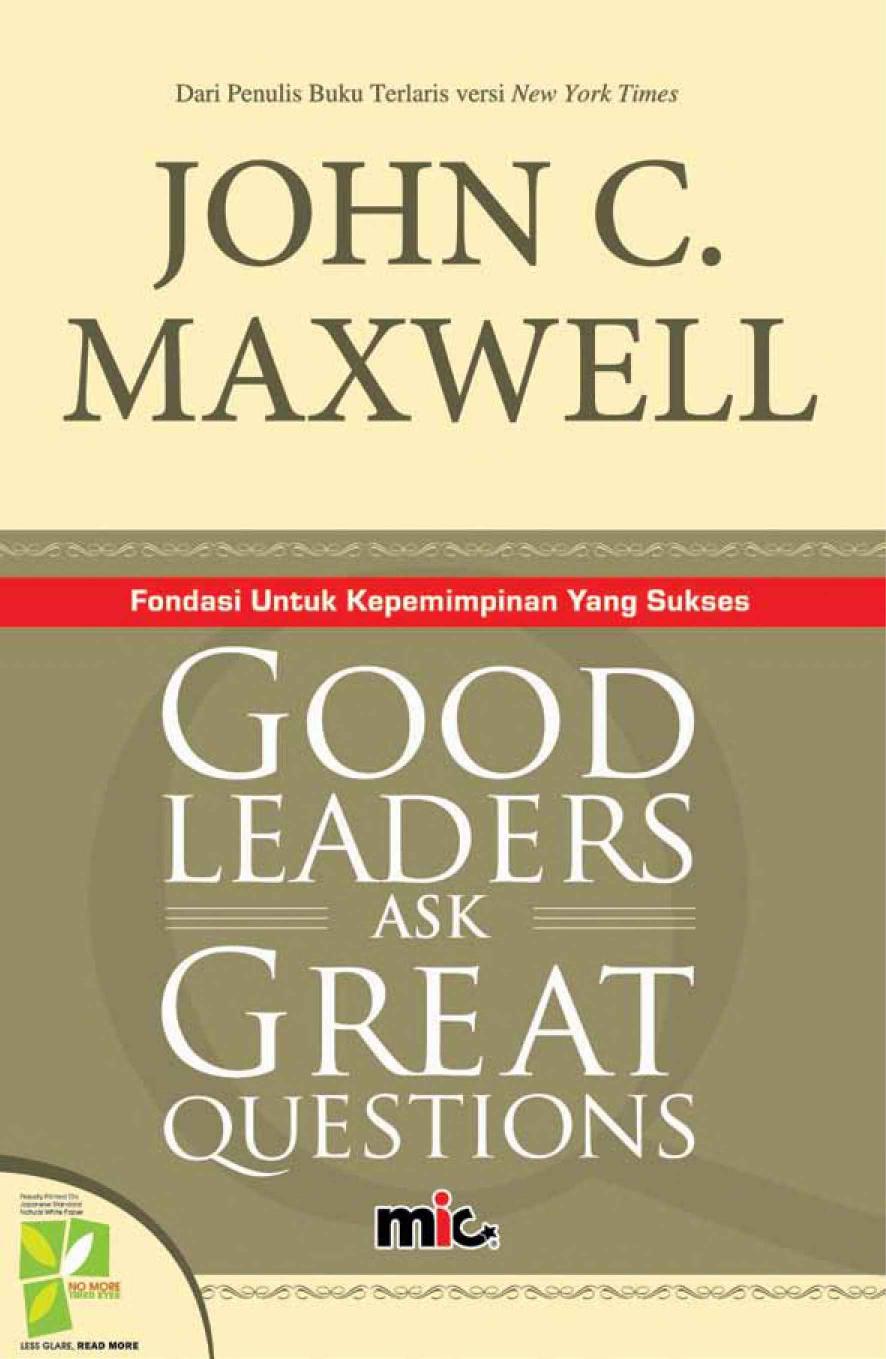 Good Leaders Ask Great Questions - bahasa Indonesia