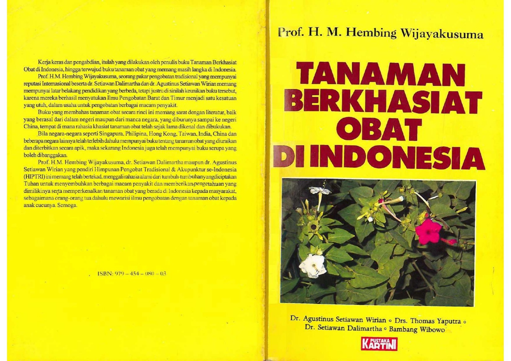 Salinan 1914 Tanaman Berkhasiat Obat di Indonesia Jilid ke-1 by Prof. H.M. Hembing Wijayakusuma, Dr. Setiawan Dalimartha, Dr. A.S. Wirian