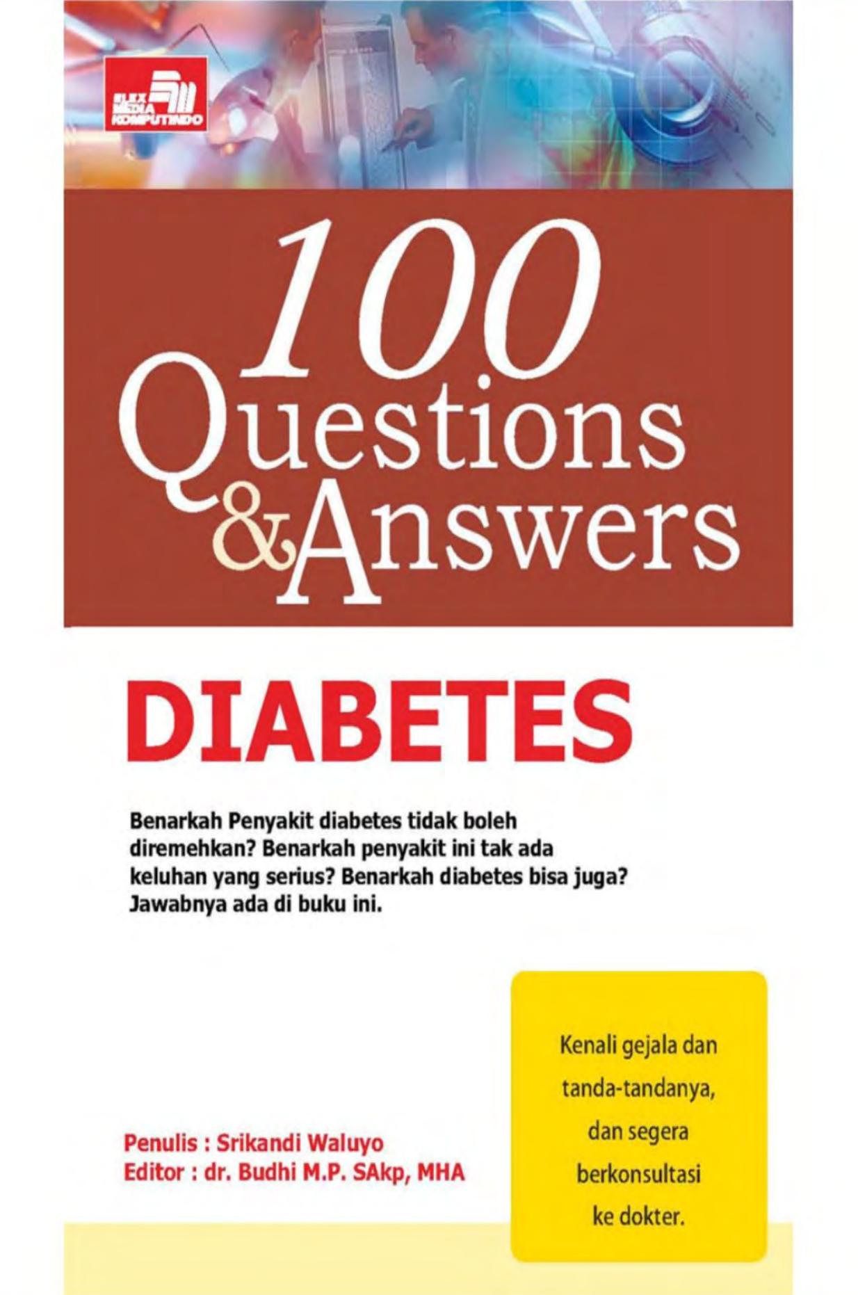 Salinan 1116 100 Questions Answer Diabetes