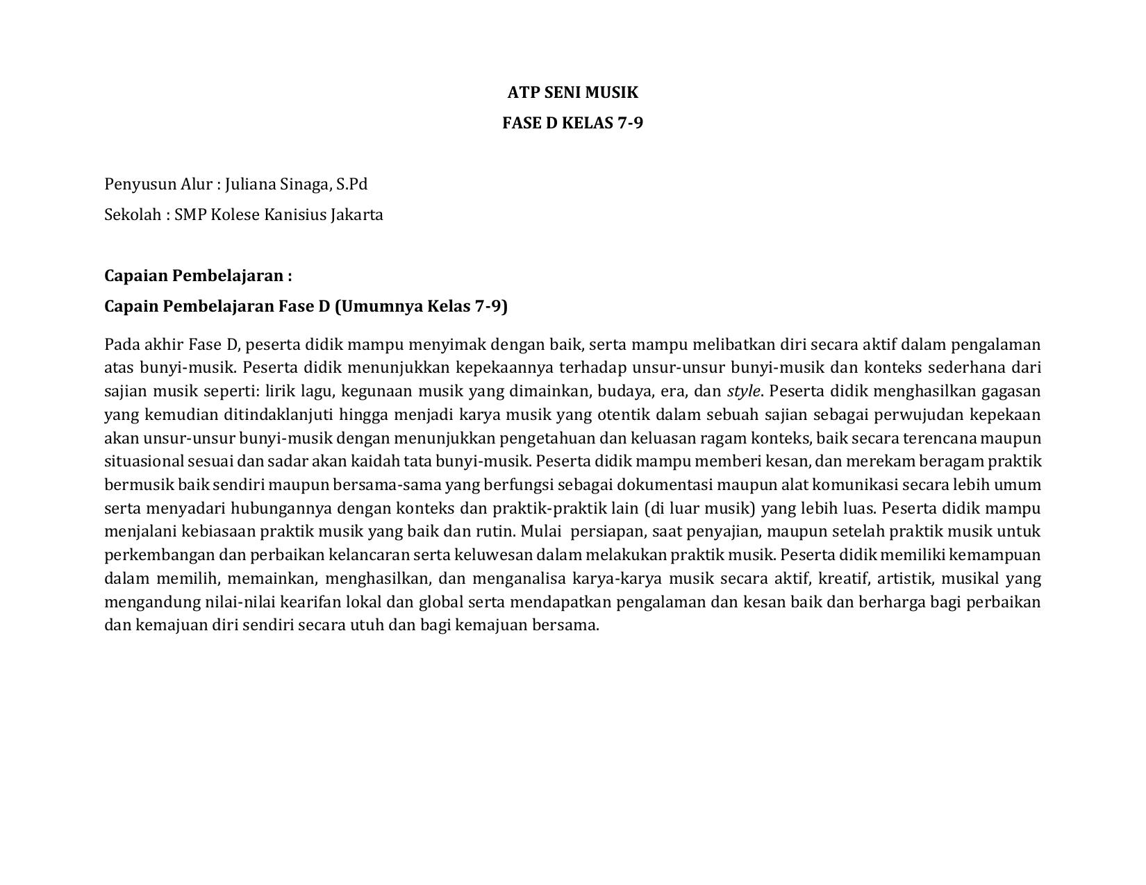 Final ATP SM Juliana Sinaga SMP D