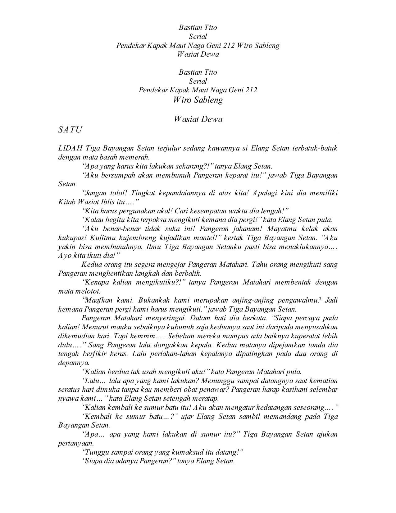 Bastian Tito - Wasiat Dewa