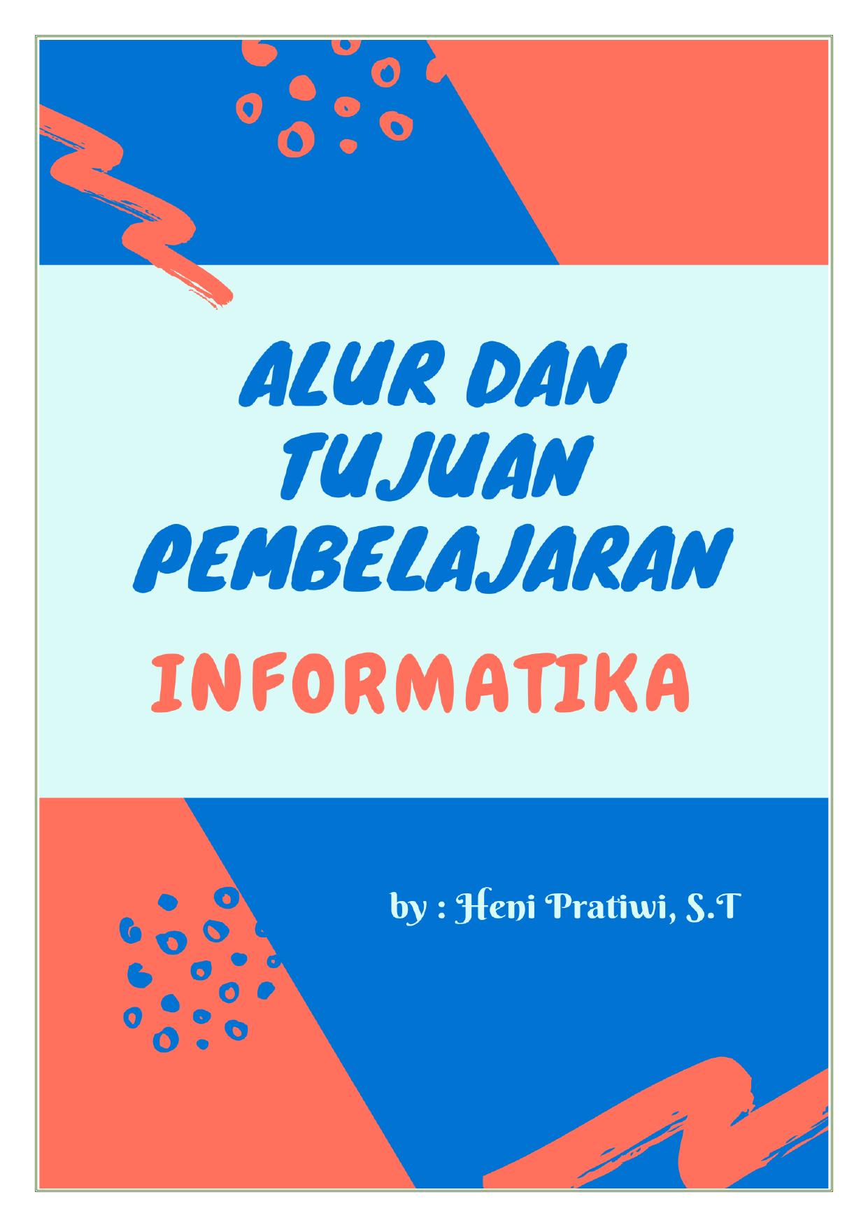 ALUR PEMBELAJARAN INFORMATIKA