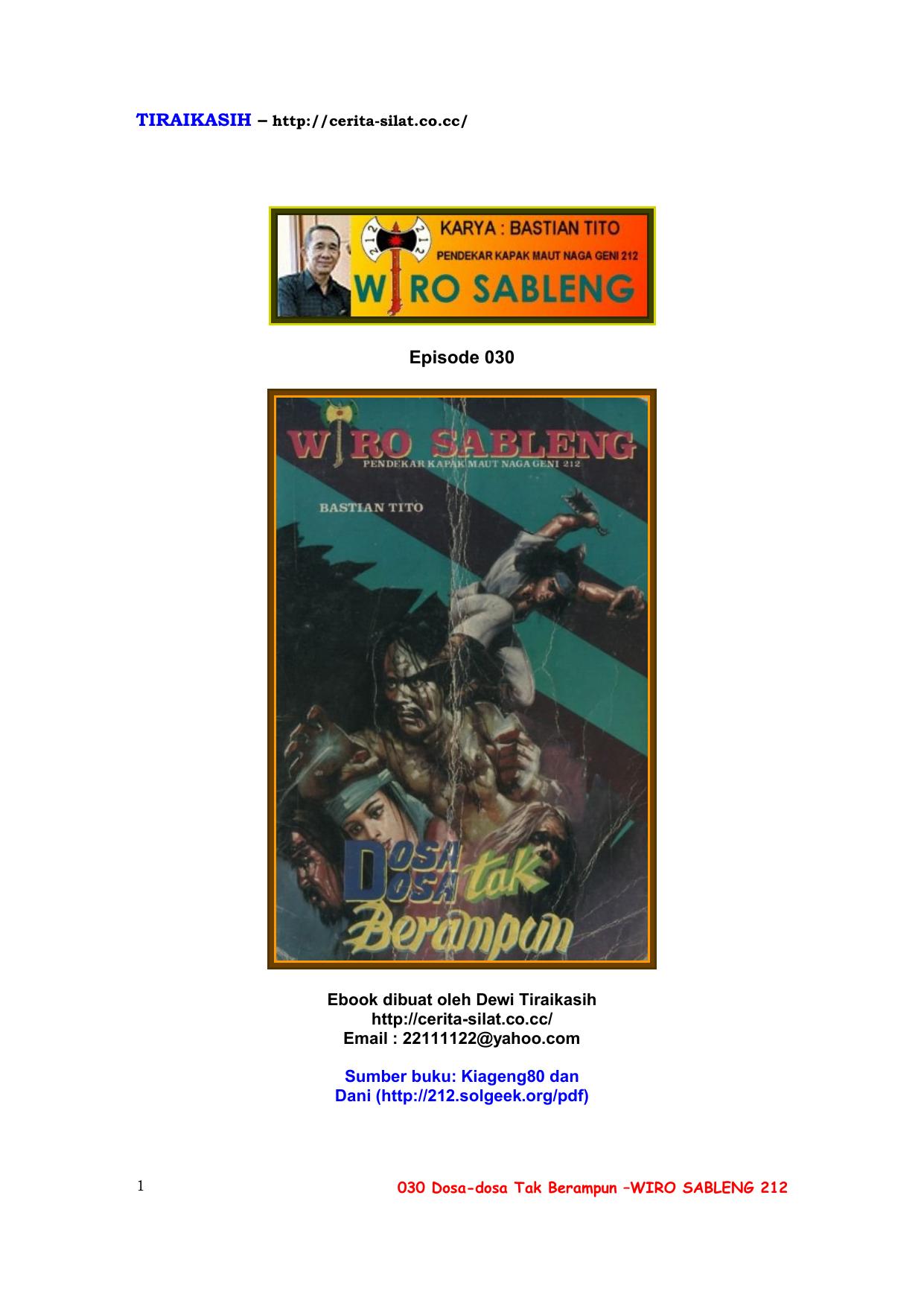 Salinan 030. Dosa Dosa Tak Berampun