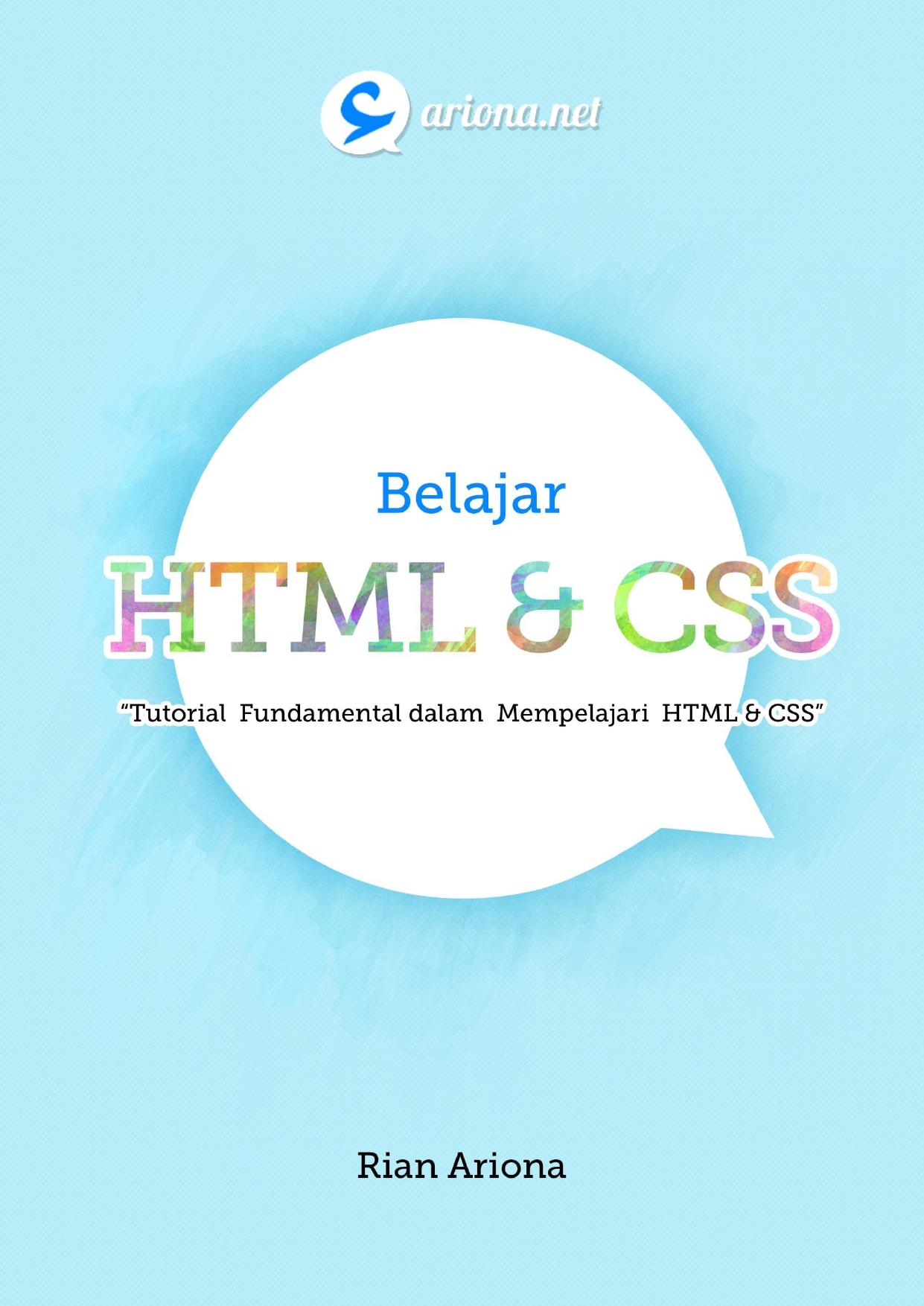 Salinan Belajar HTML CSS Tutorial Fundamental dalam Mempelajari HTML CSS
