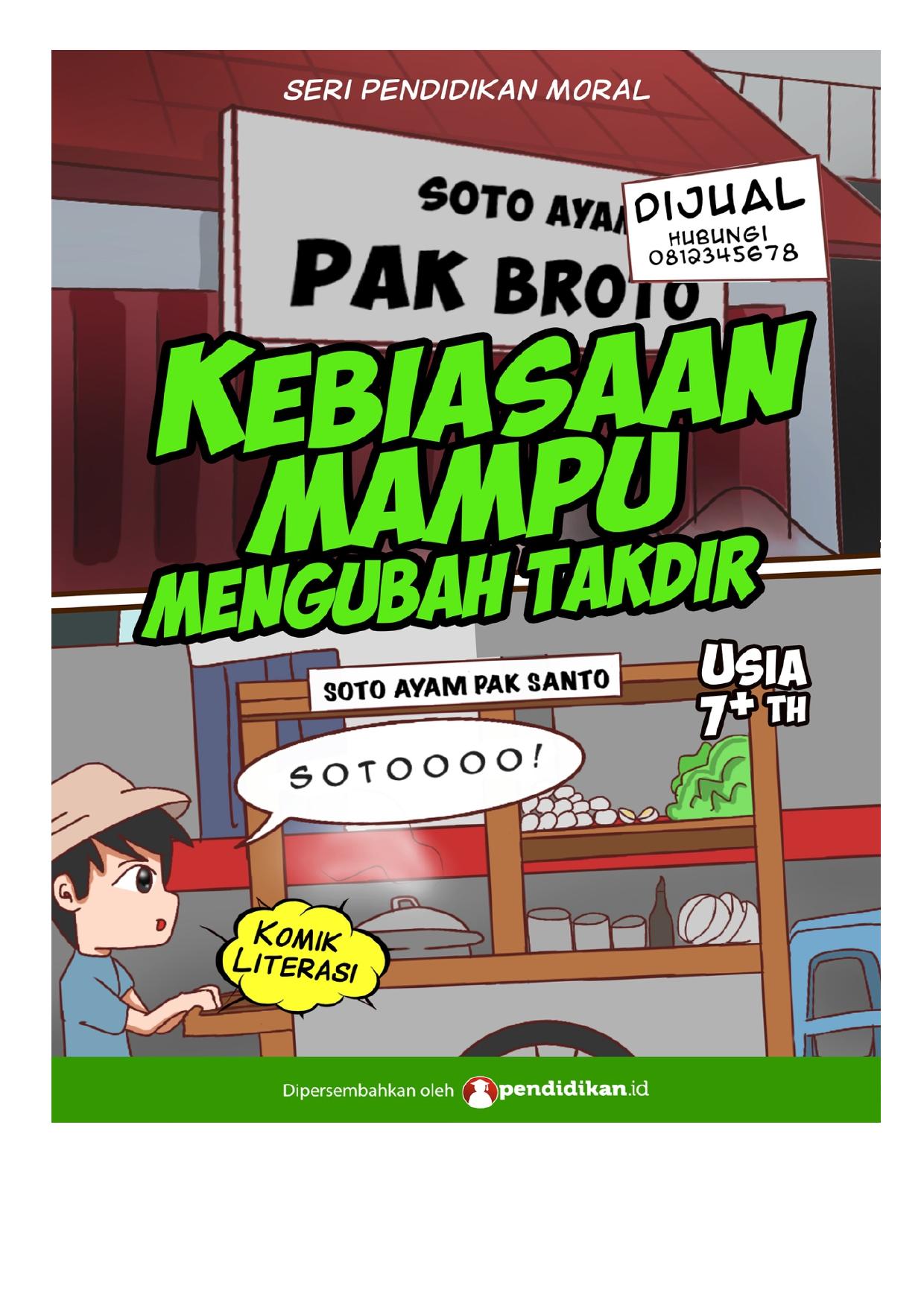 Komik Moral - Kebiasaan Mampu Mengubah Takdir