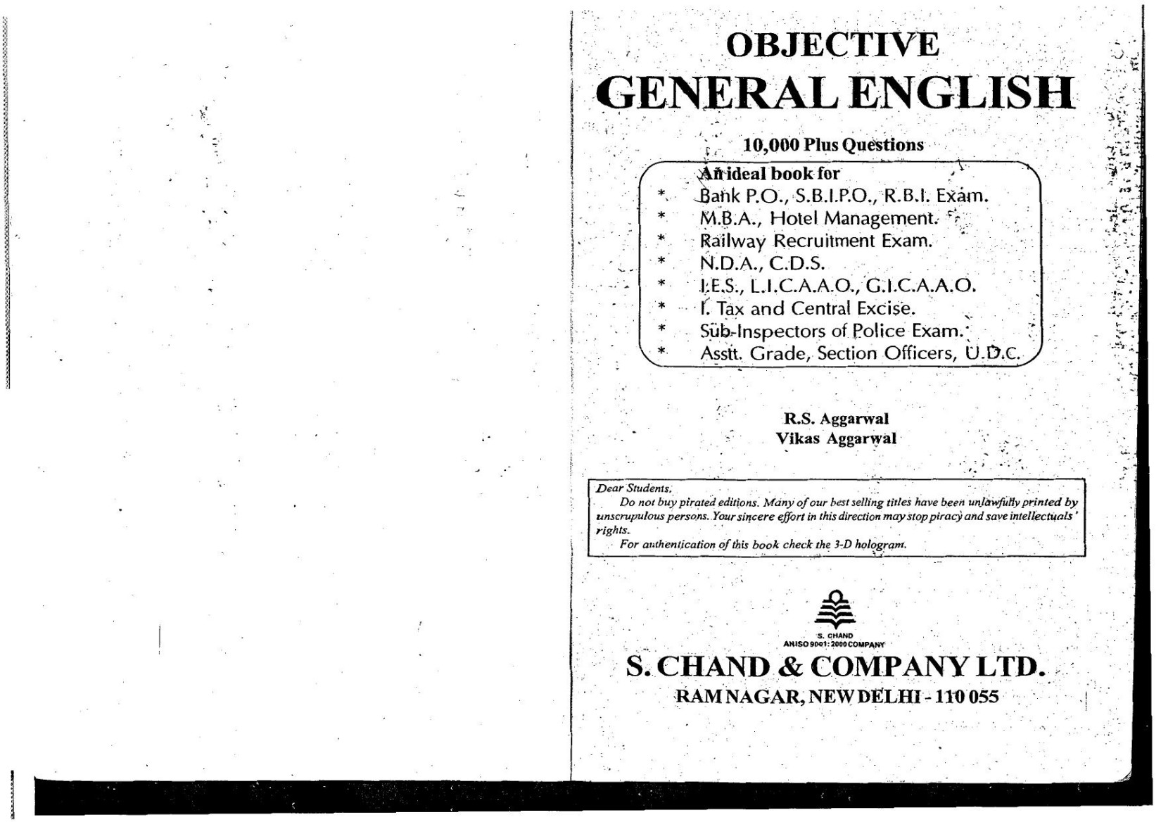 Salinan Aggarwal R S Aggarwal V - Objective General English