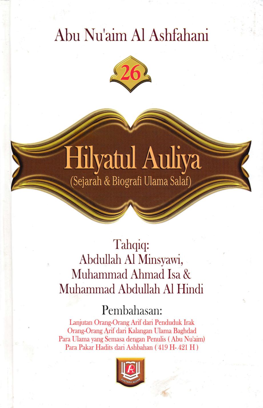 Salinan Hilyatul Aulia Jilid 26(Akhir)