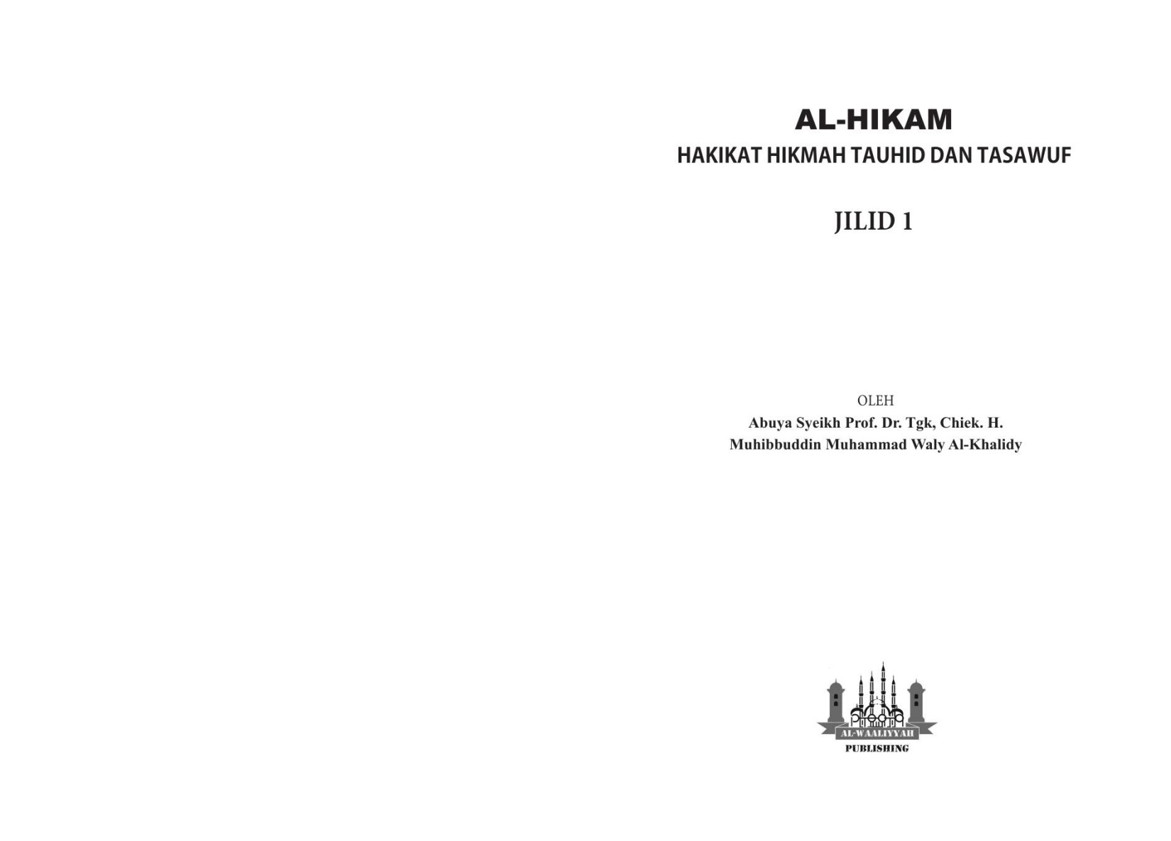 Salinan Syarah Terjemahan Al-Hikam [Jilid 1]