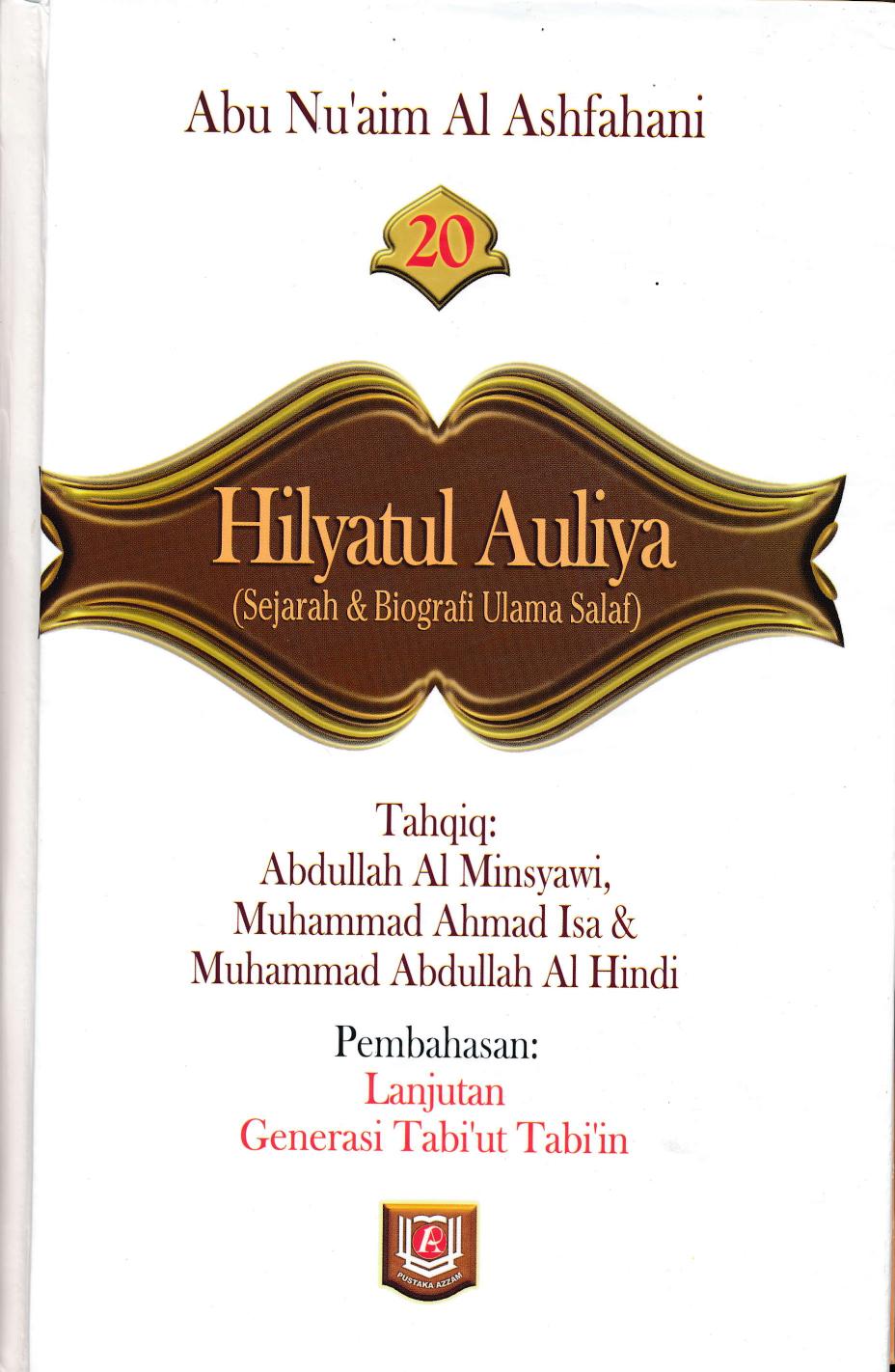Salinan Hilyatul Aulia Jilid 20