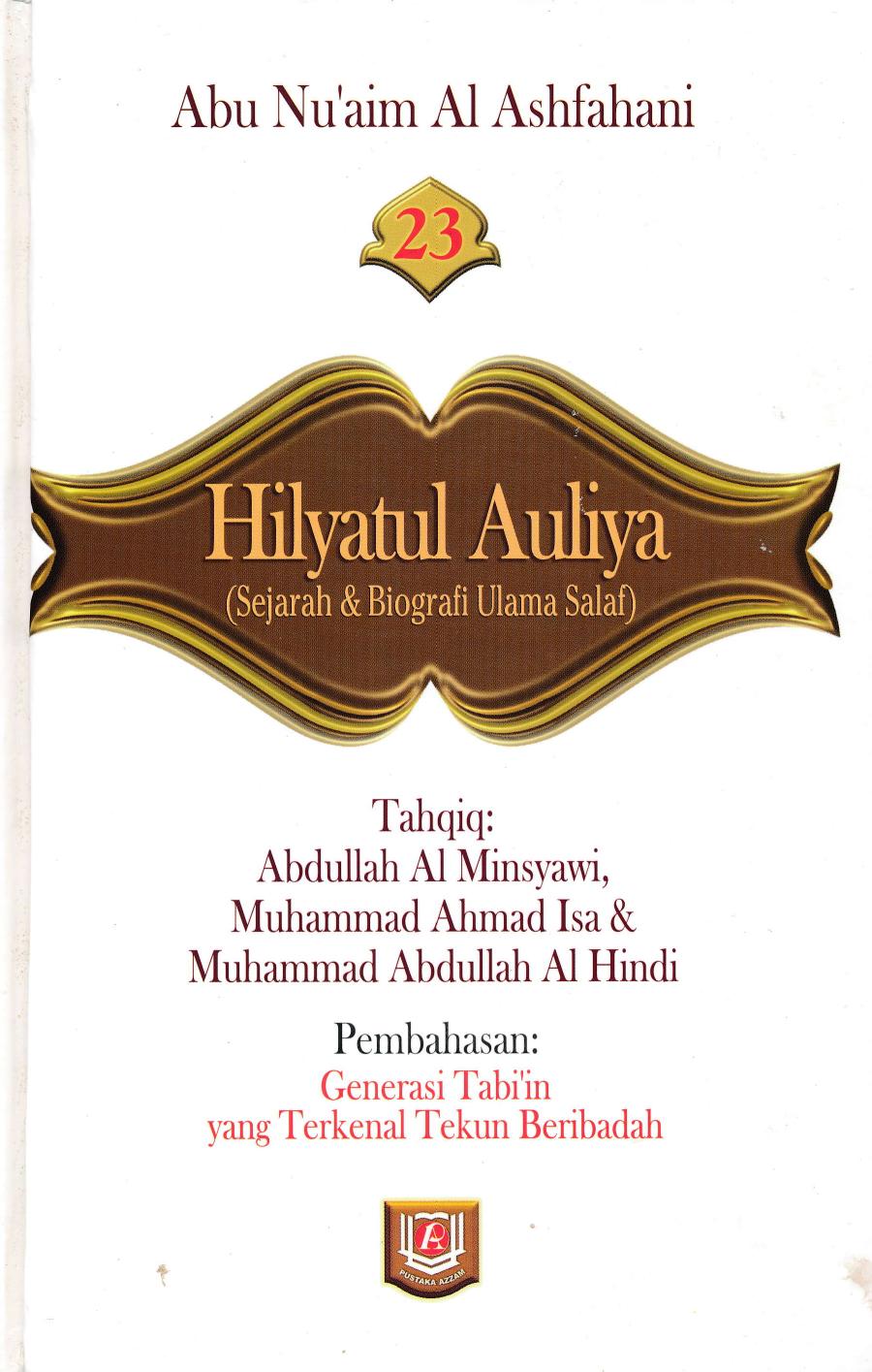 Salinan Hilyatul Aulia Jilid 23