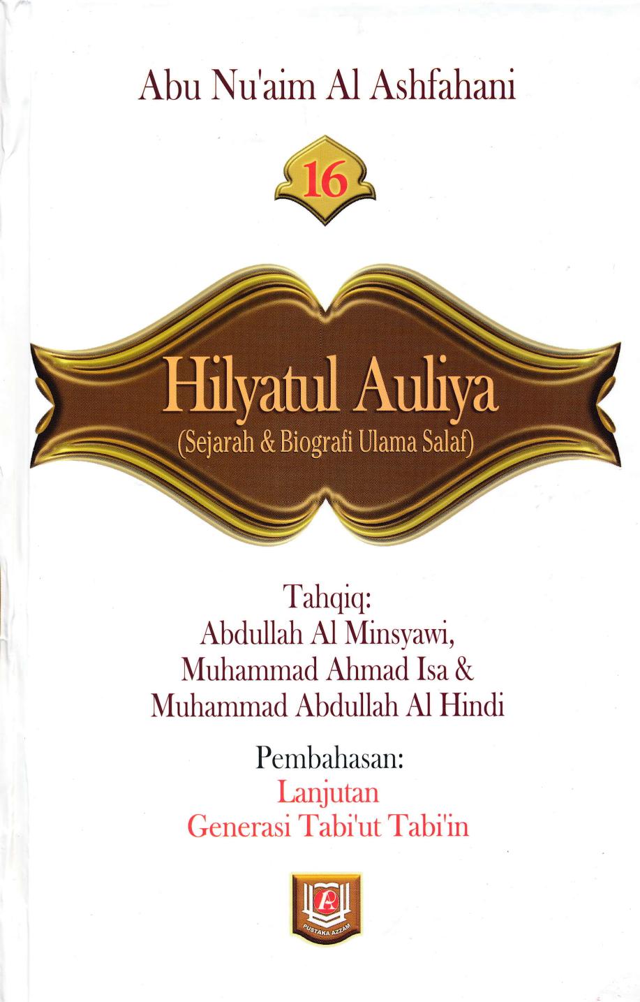 Salinan Hilyatul Aulia Jilid 16