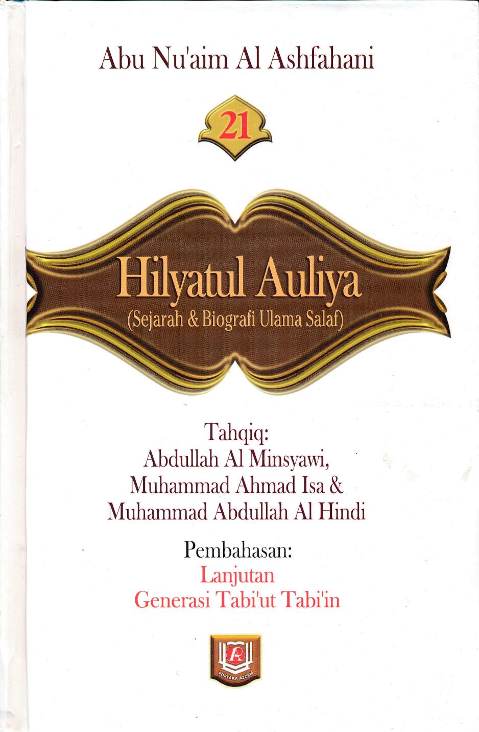 Salinan Hilyatul Aulia Jilid 21