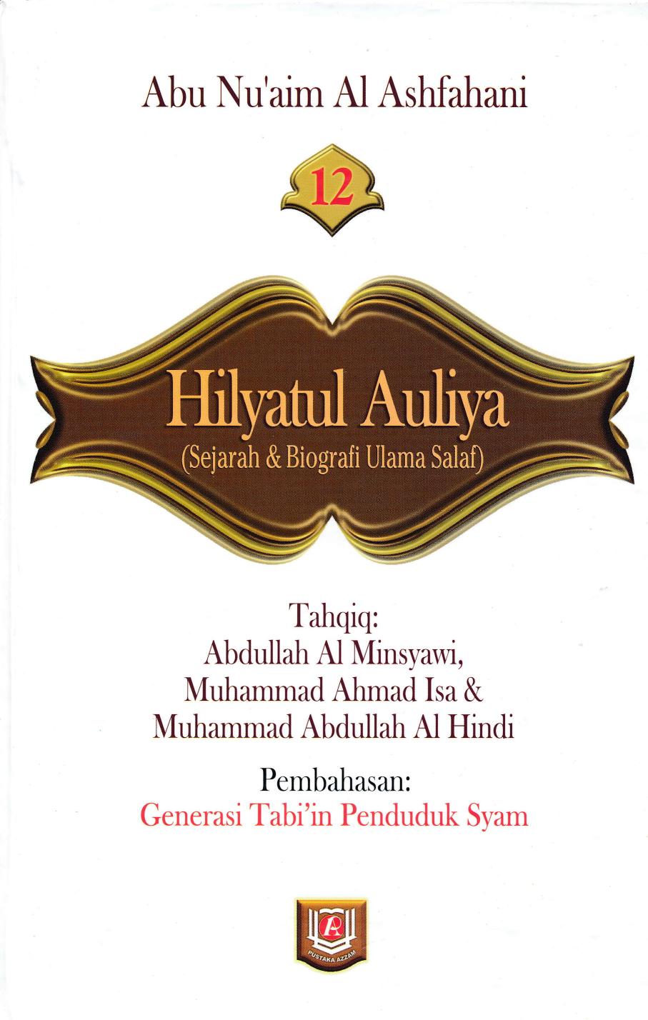 Salinan Hilyatul Aulia Jilid 12