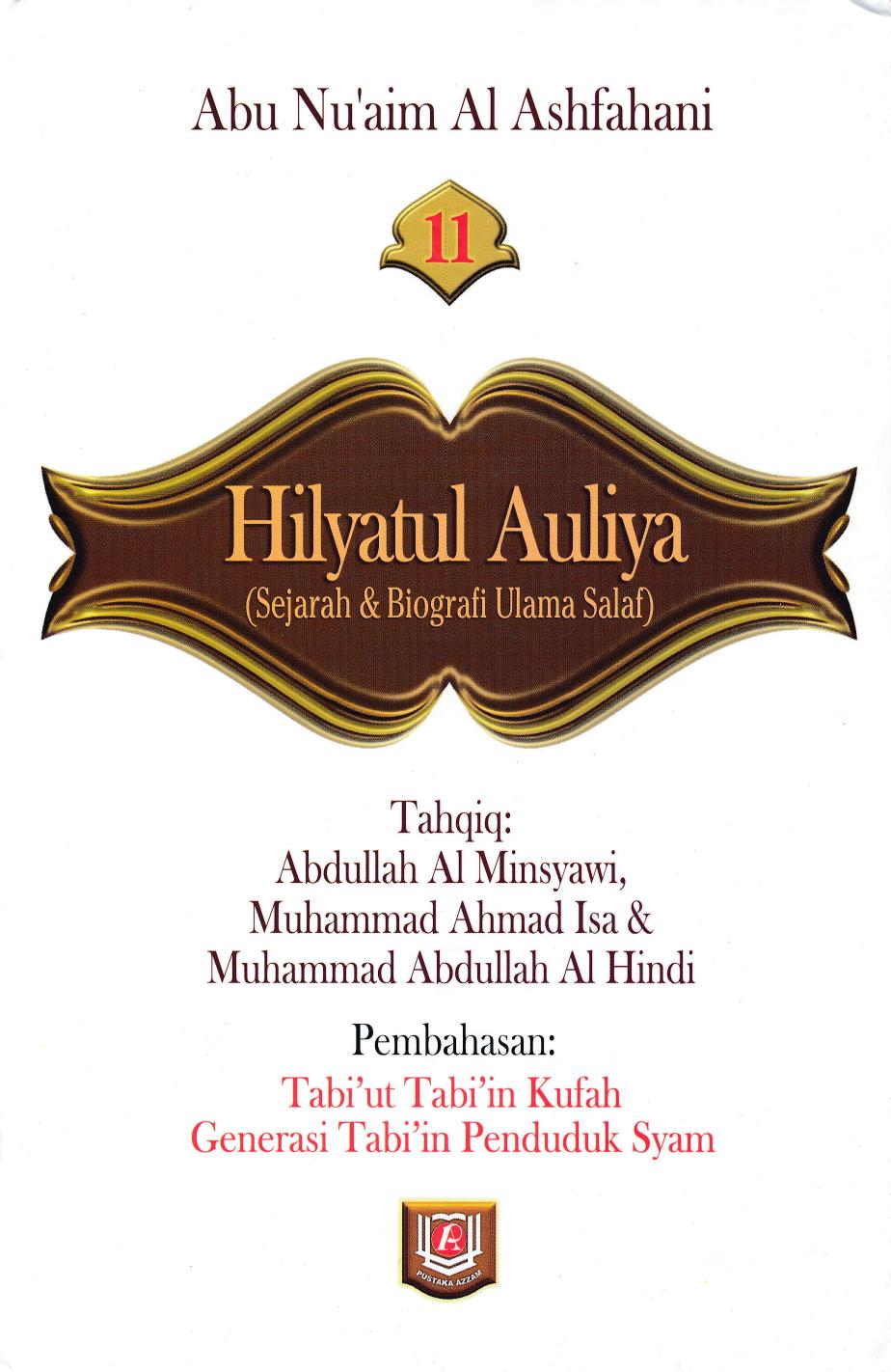 Salinan Hilyatul Aulia Jilid 11