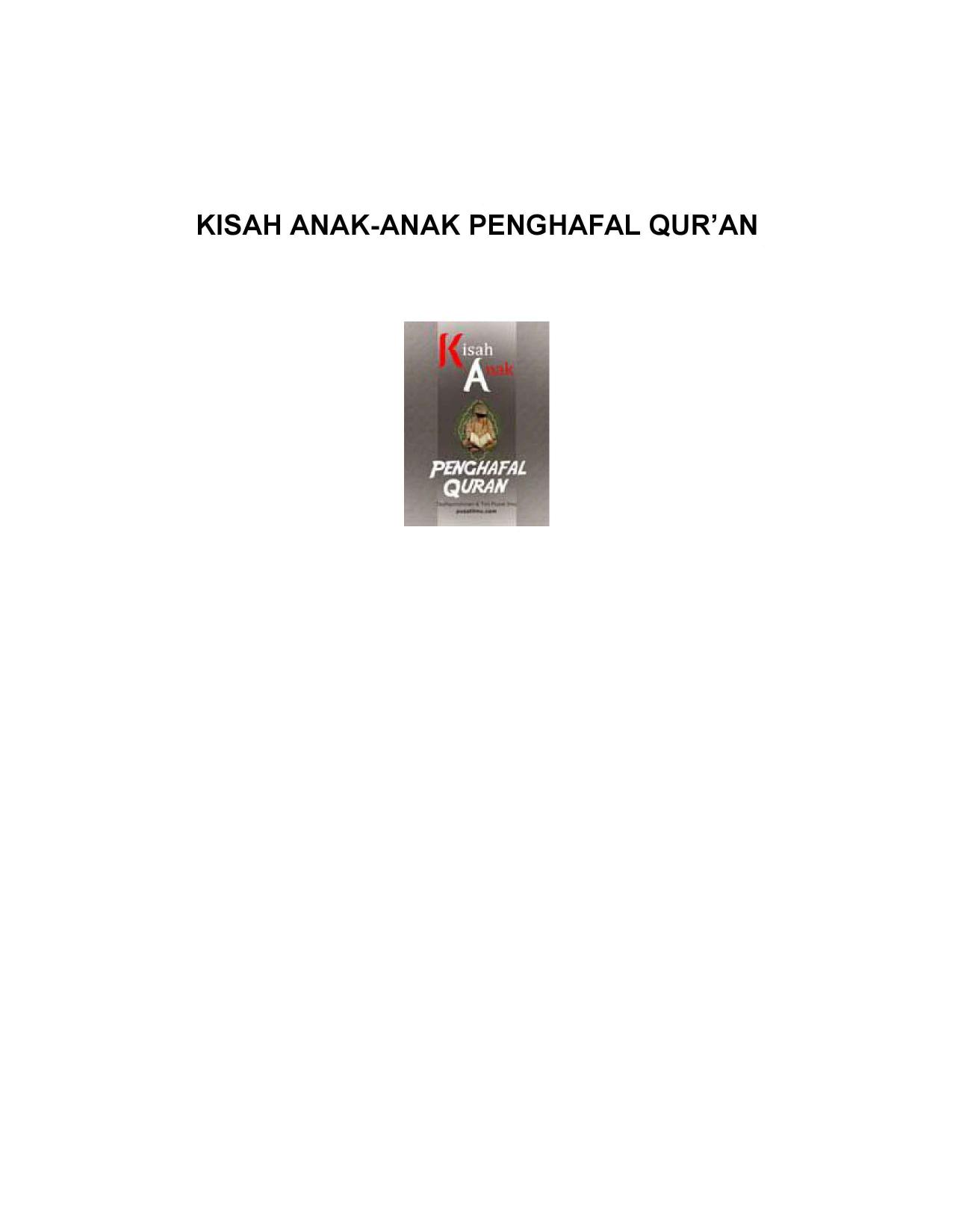 Kisah Anak Penghafal Al-Qur'an