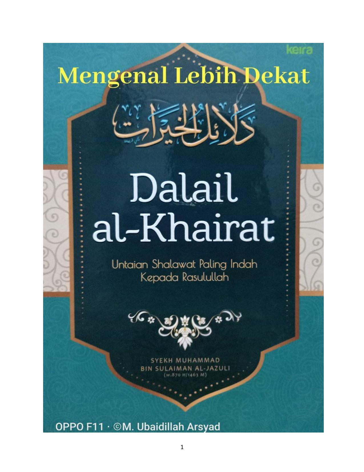 Salinan 904) Mengenal Lebih Dekat Dalailul Khairat