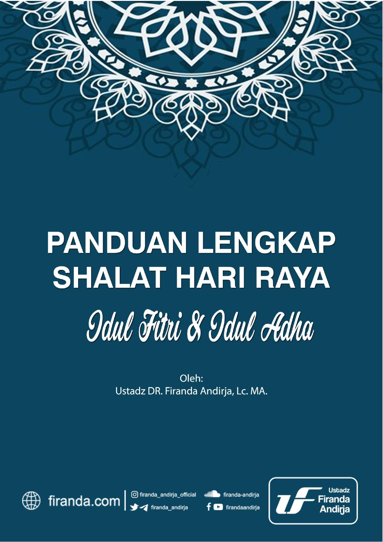 PANDUAN LEGKAP SHALAT HARI RAYA