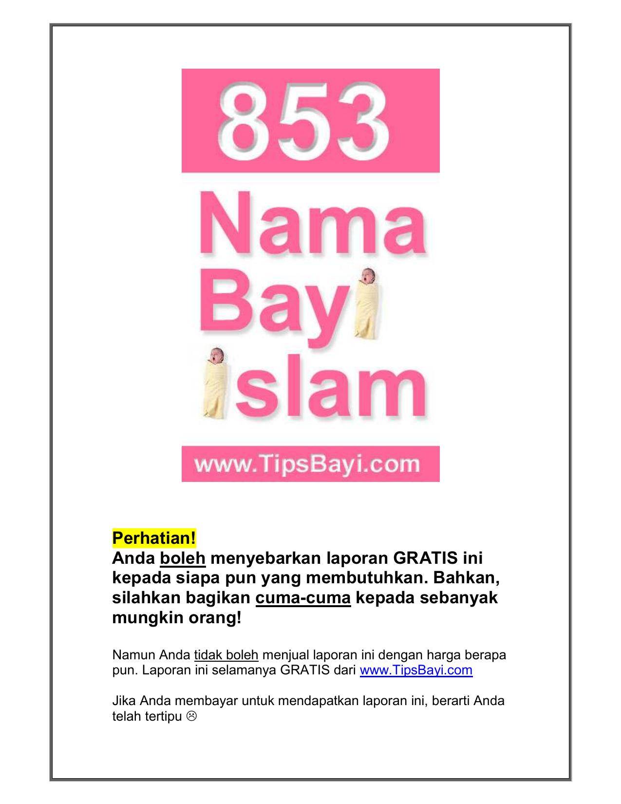 Microsoft Word - Nama Bayi Islam 2.doc