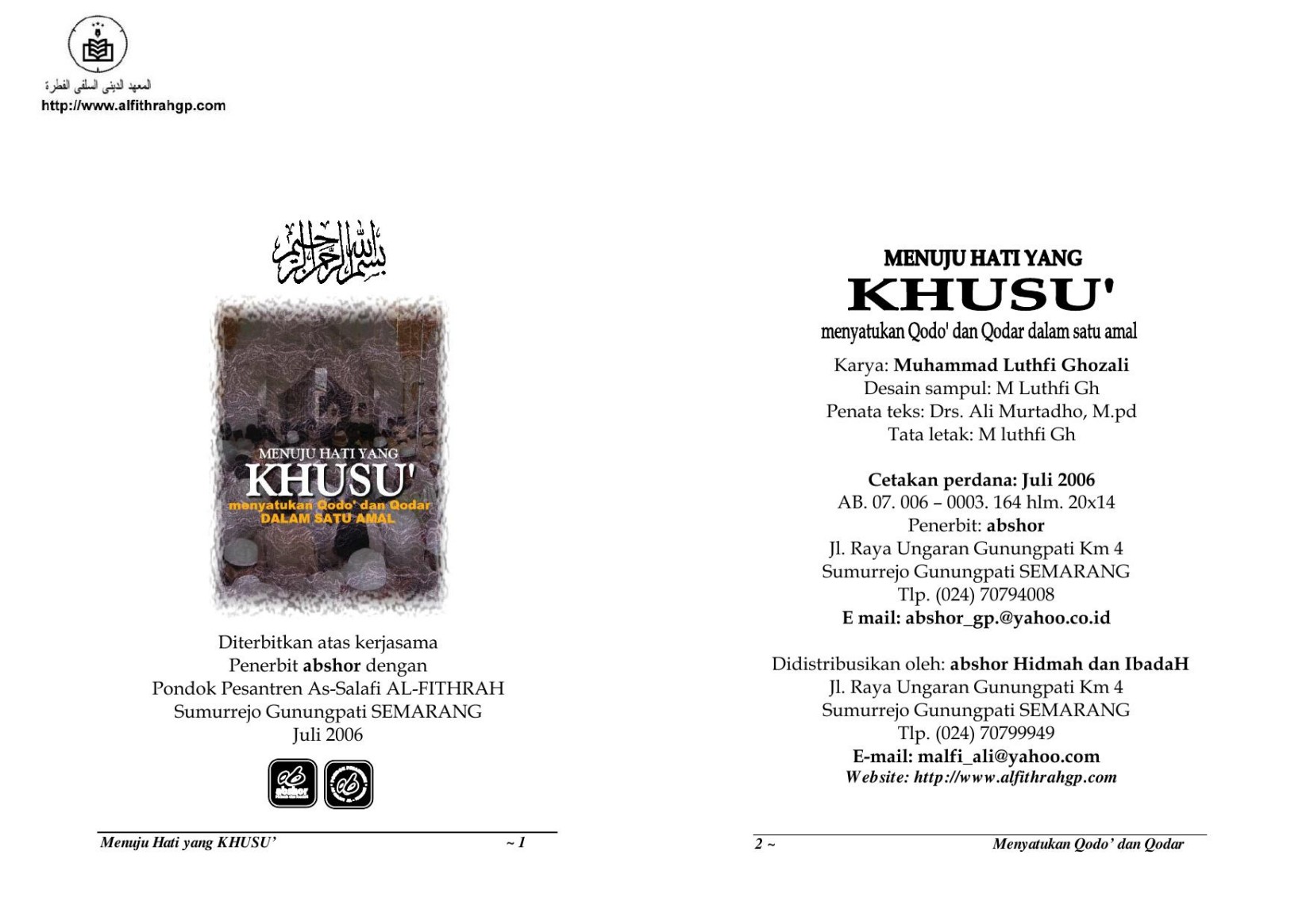 Menuju Hati Khusu' Kop