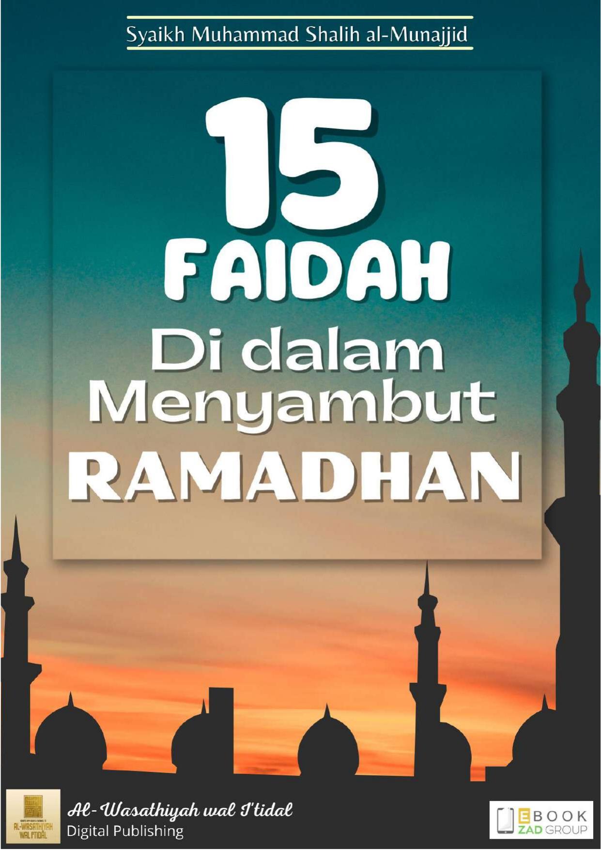 15 Faidah di Dalam Menyambut Ramadhan